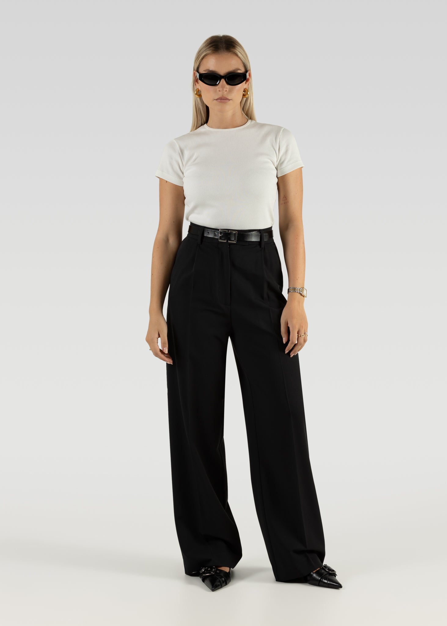 GS t-shirt full length - White