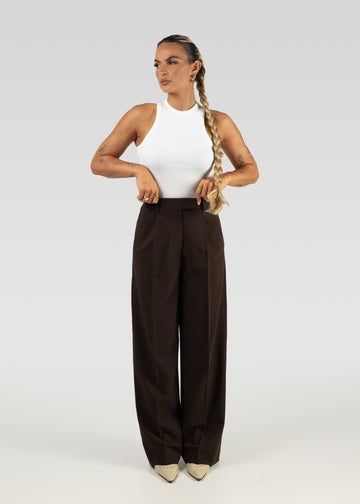 Jagger Tailored Trousers - Brown