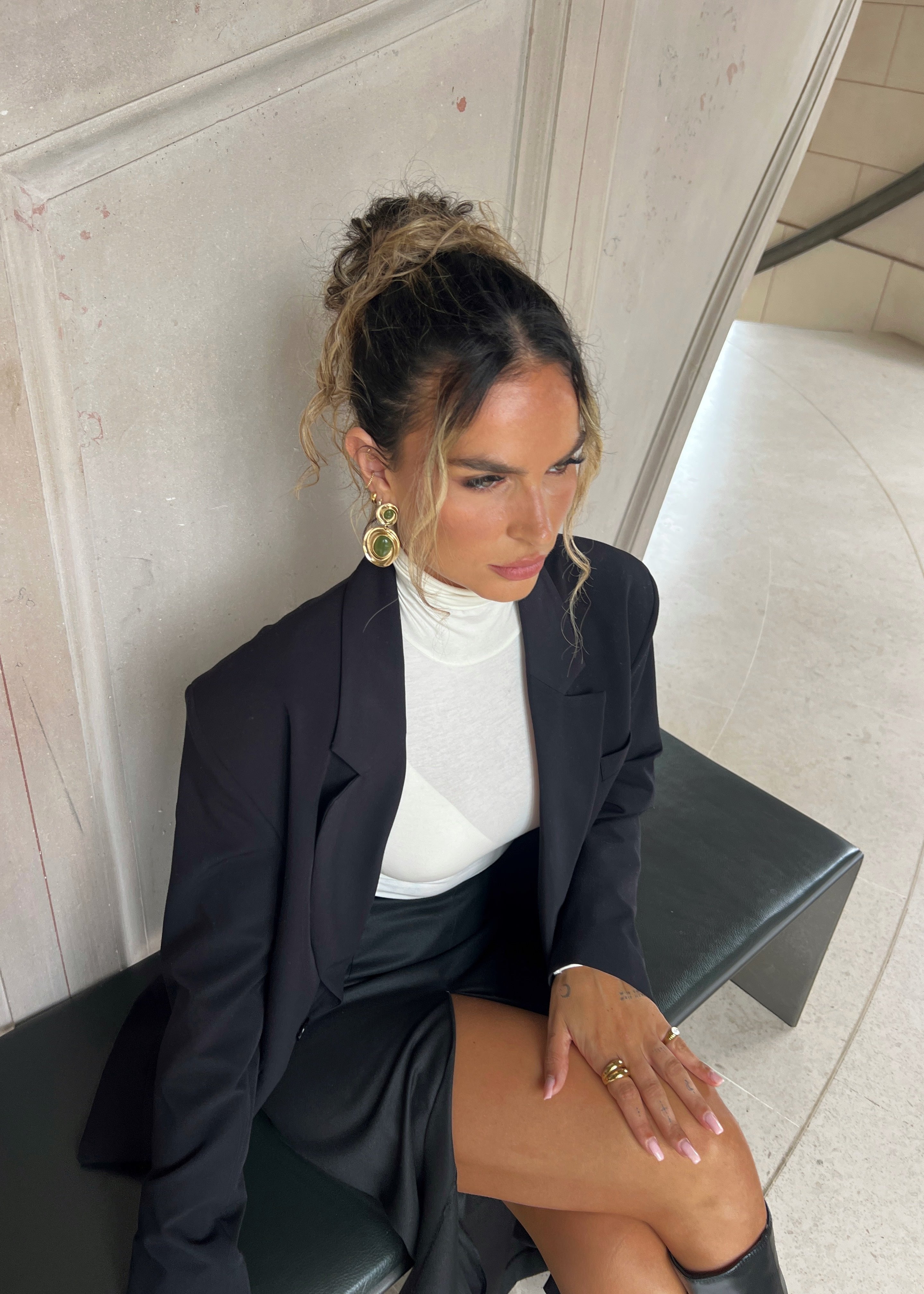 Belle Turtleneck Bodysuit - Off-White