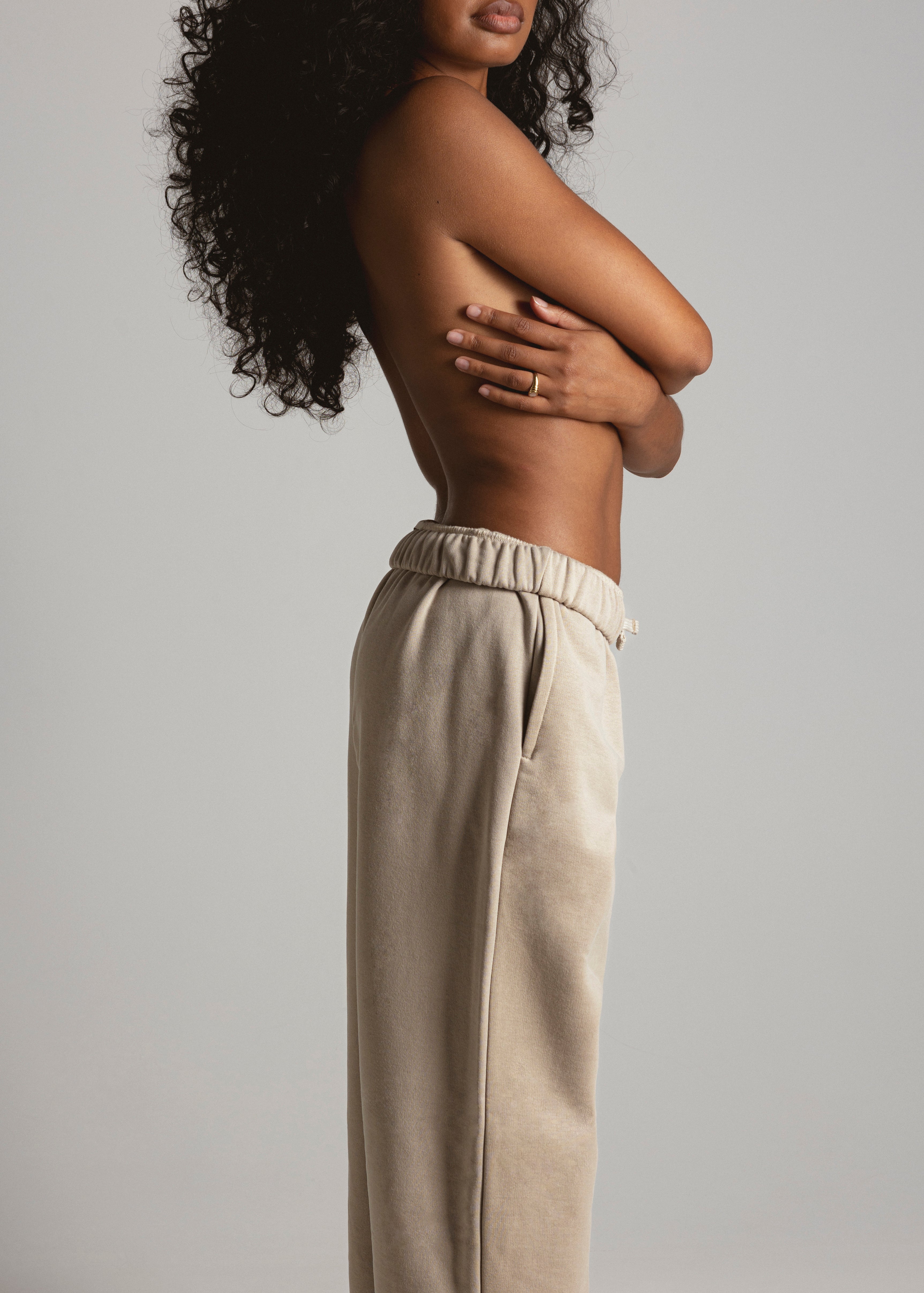 Comfort Zone Tracksuit Pants - Taupe