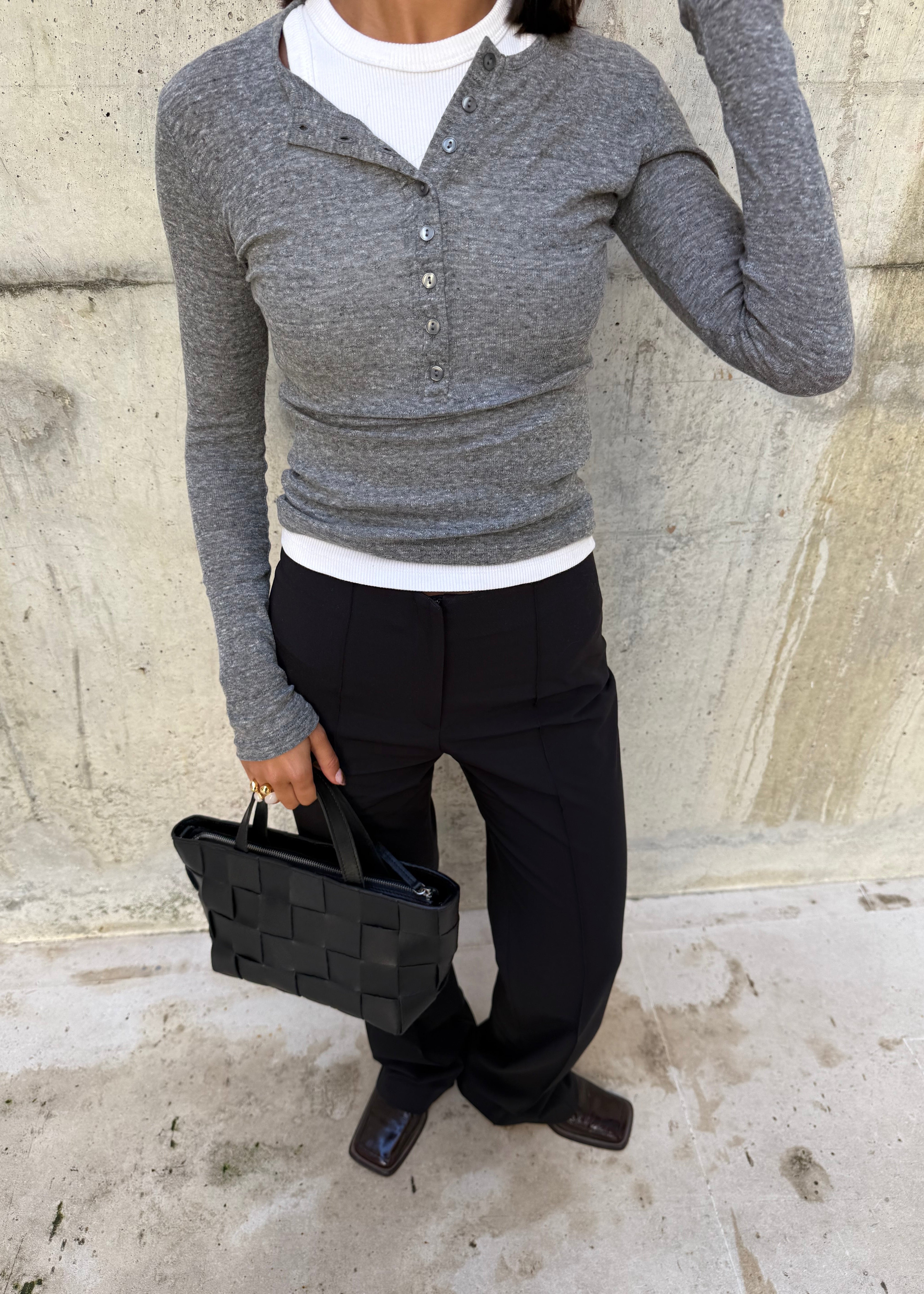 Reese Long Sleeve Top - Grey