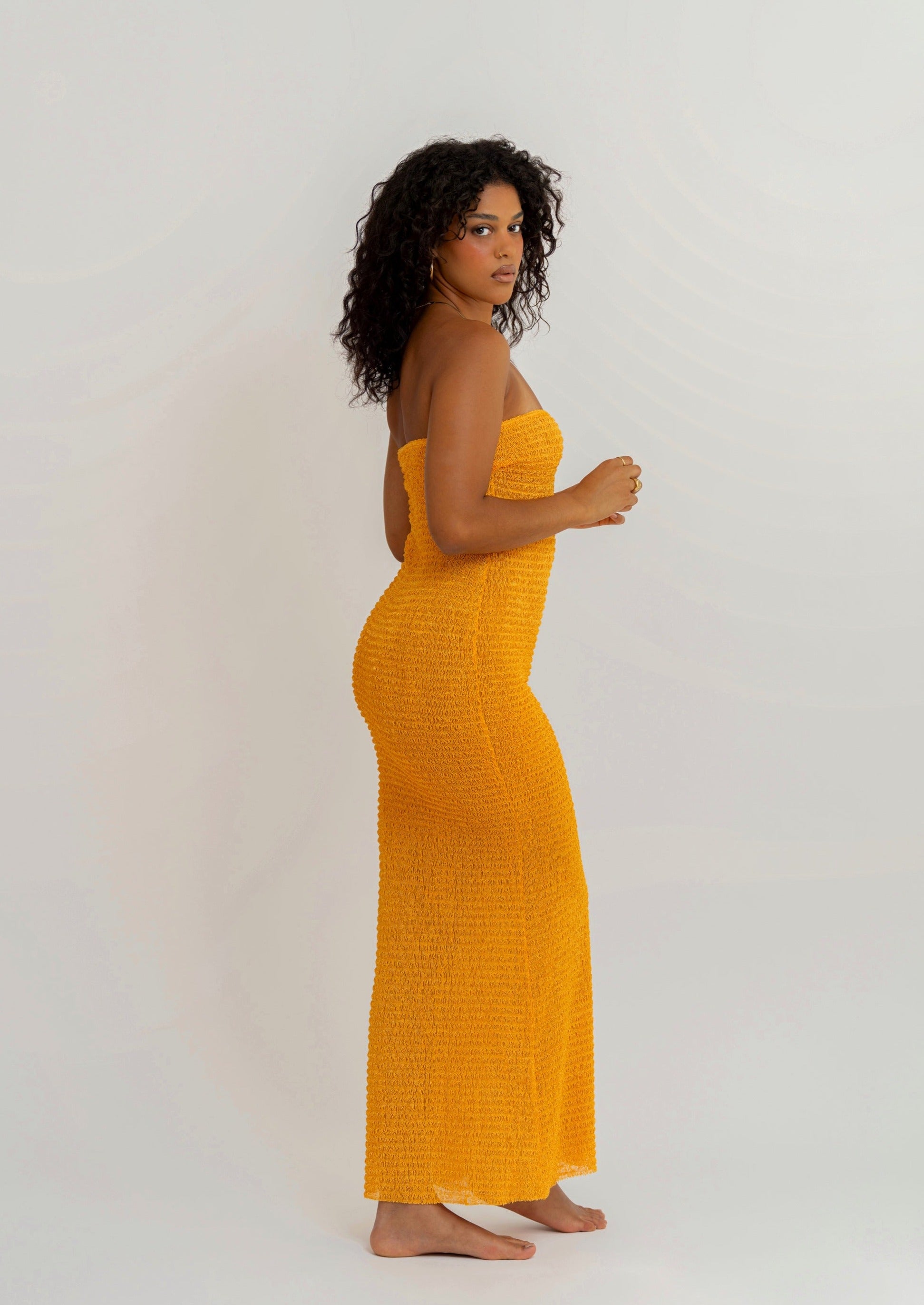 Tangerine Tube Dress