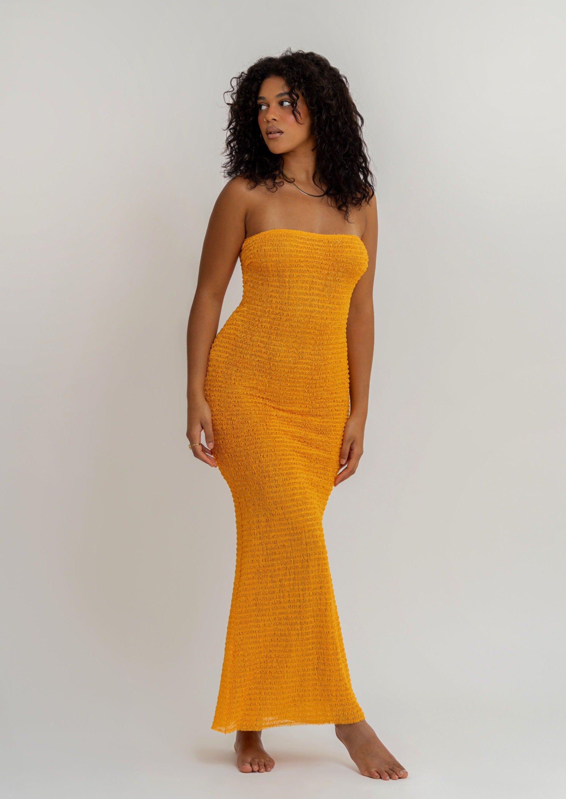 Tangerine Tube Dress