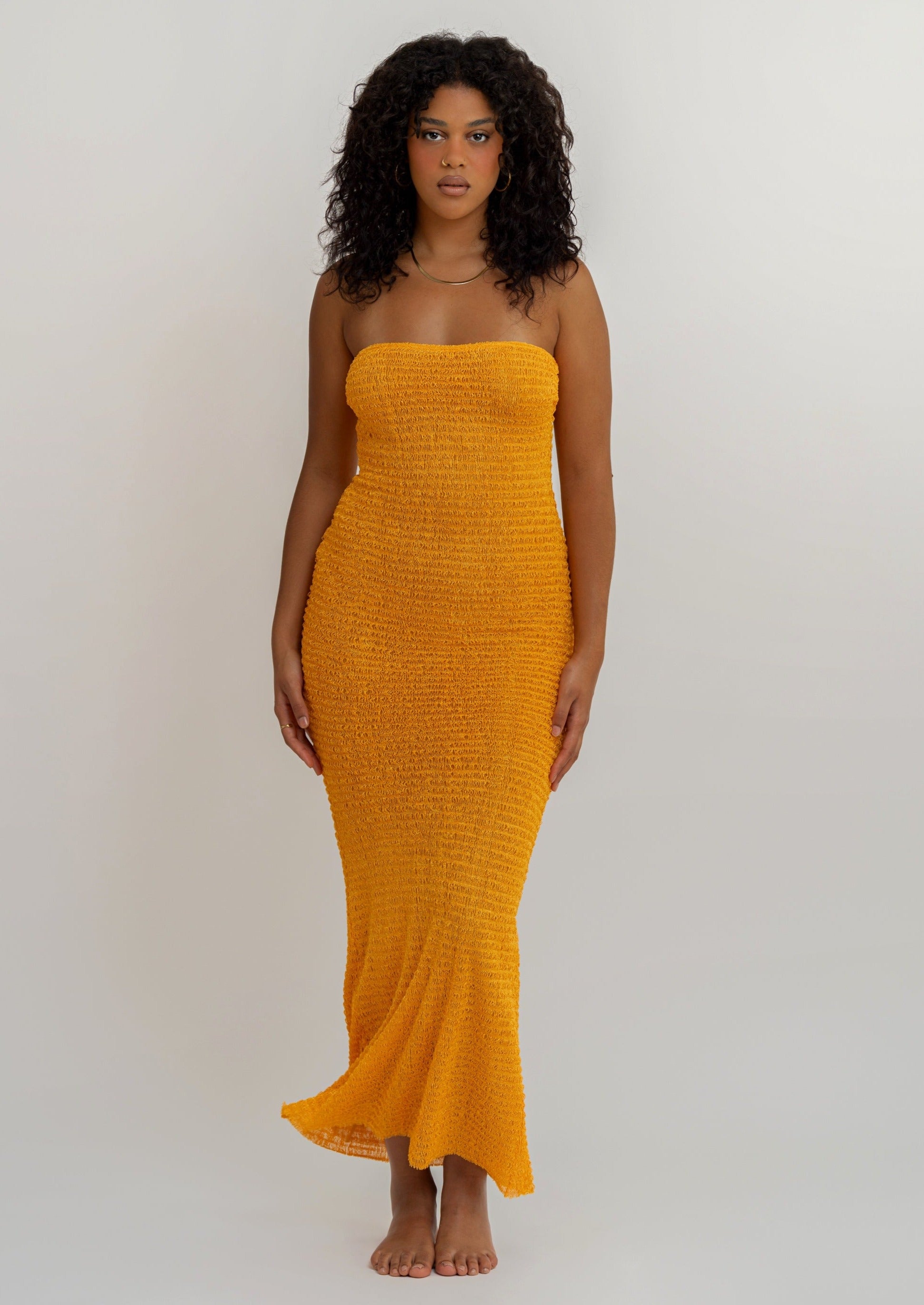 Tangerine Tube Dress