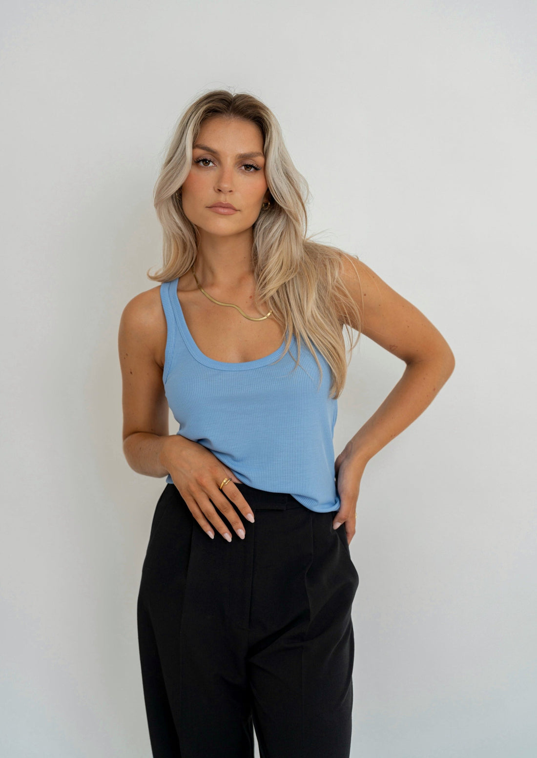 Loose Tank Top - Blue