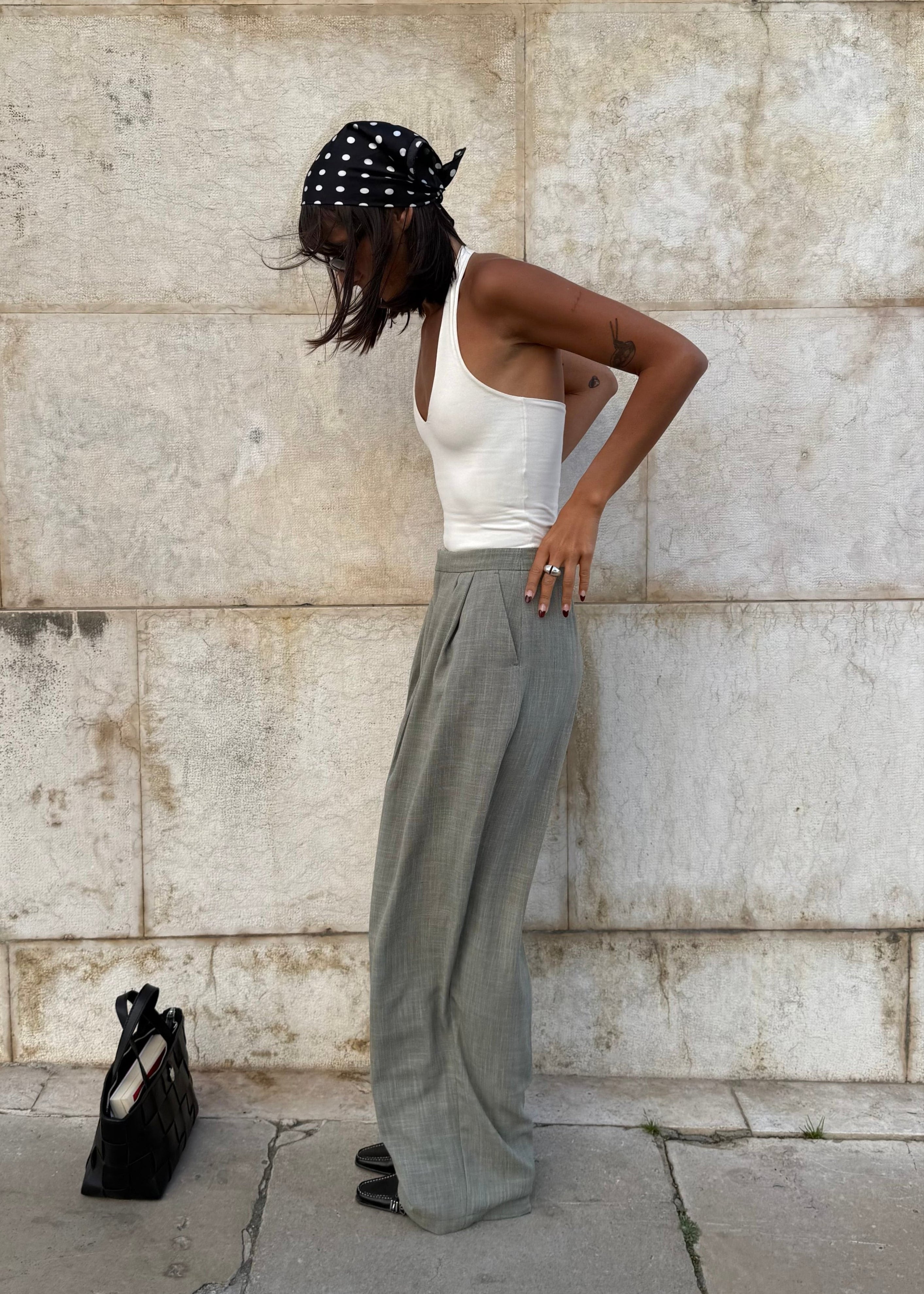 Moss Relaxed Wide-Leg Trousers
