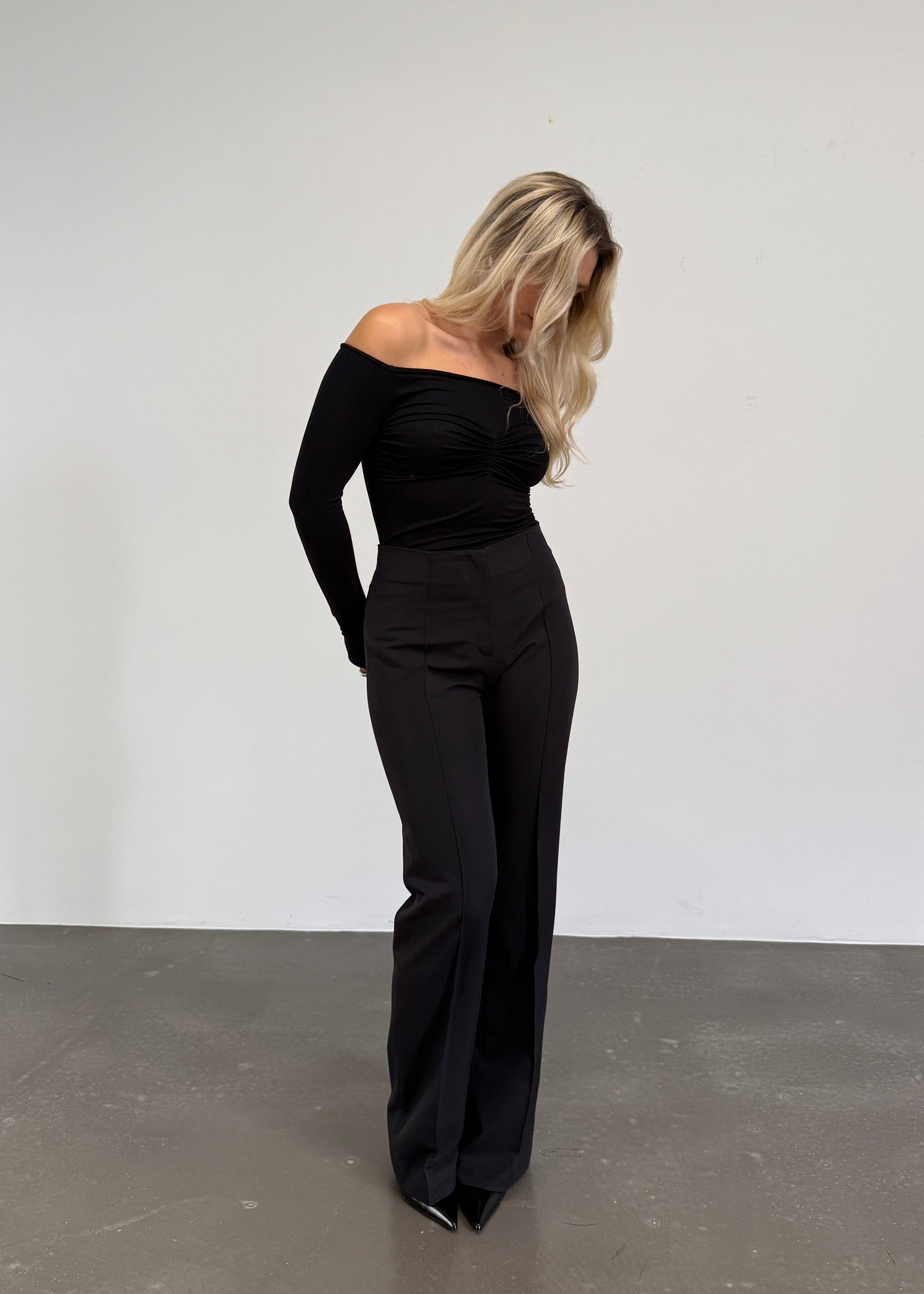 Jagger Flare Trousers Black - Main Image