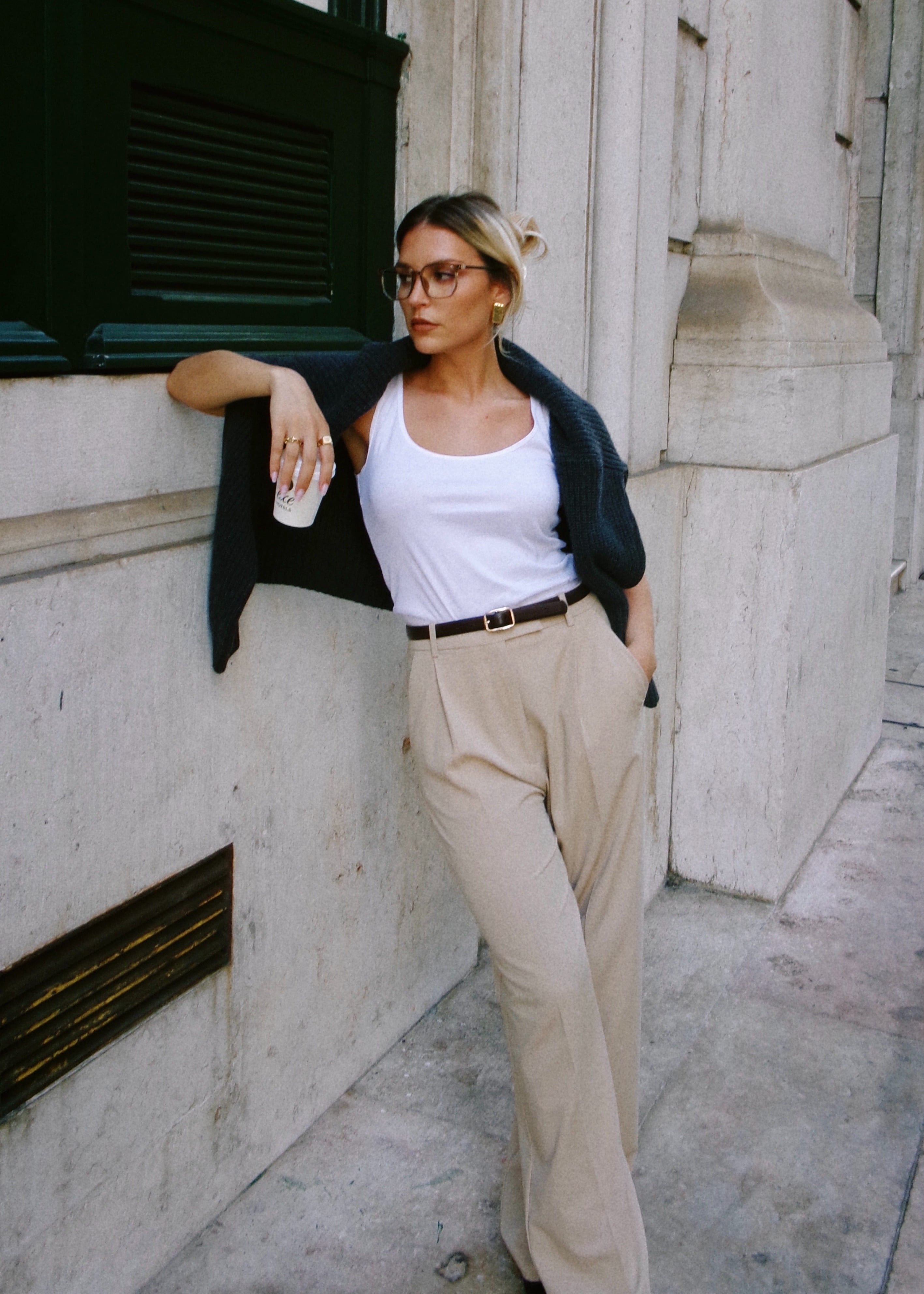Jagger Tailored Trousers - Beige