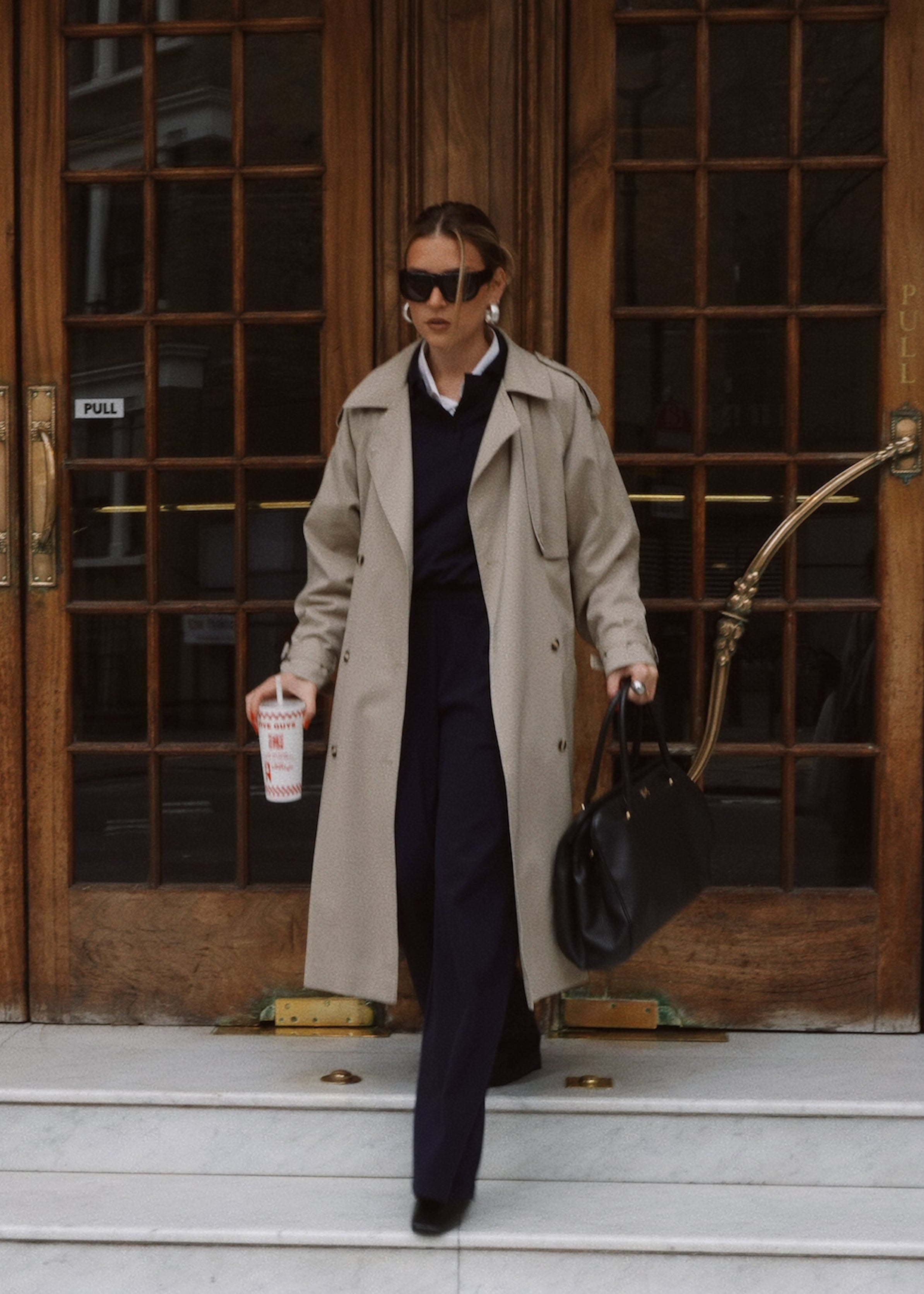 90's Long Trench Coat