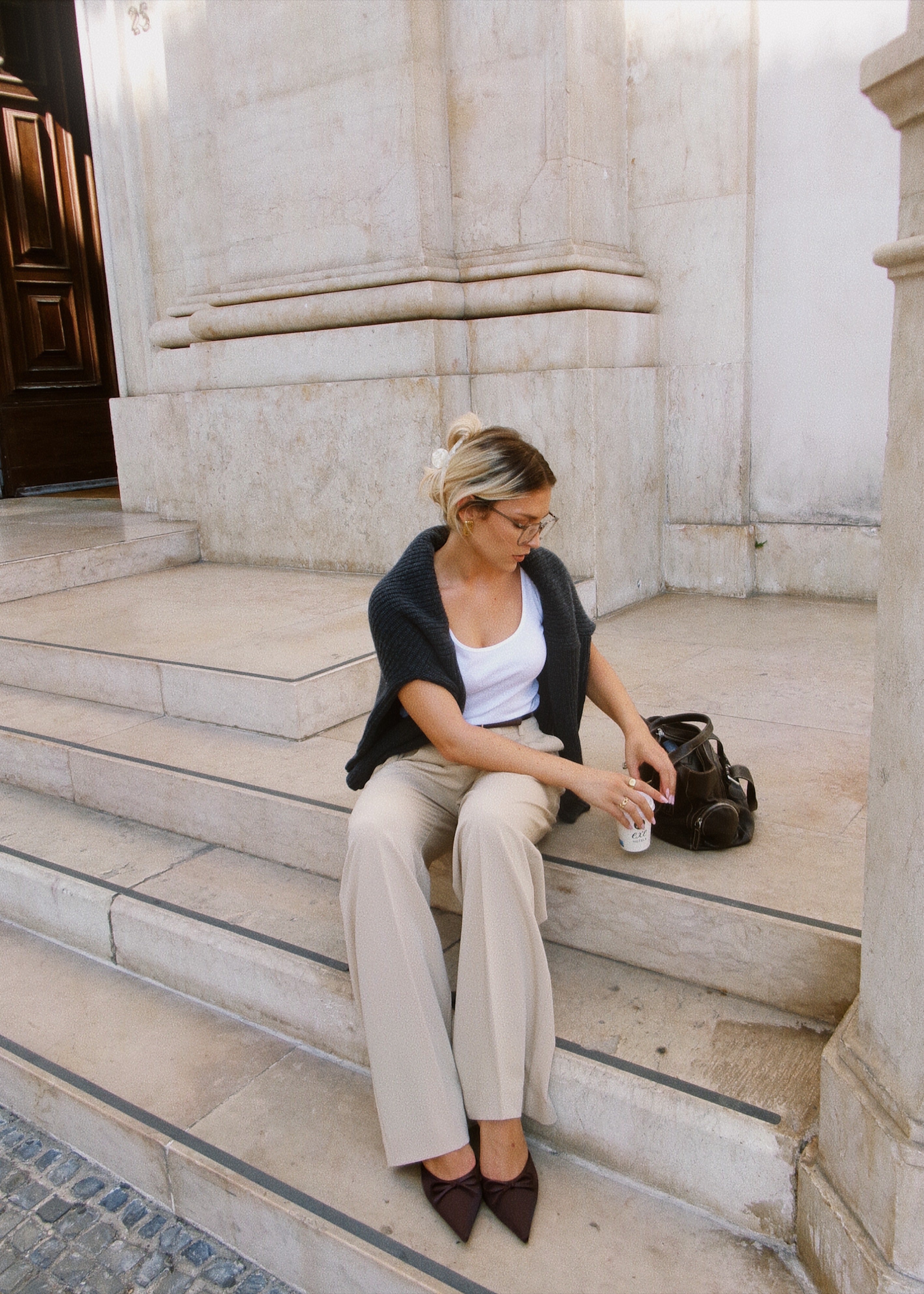 Jagger Tailored Trousers - Beige