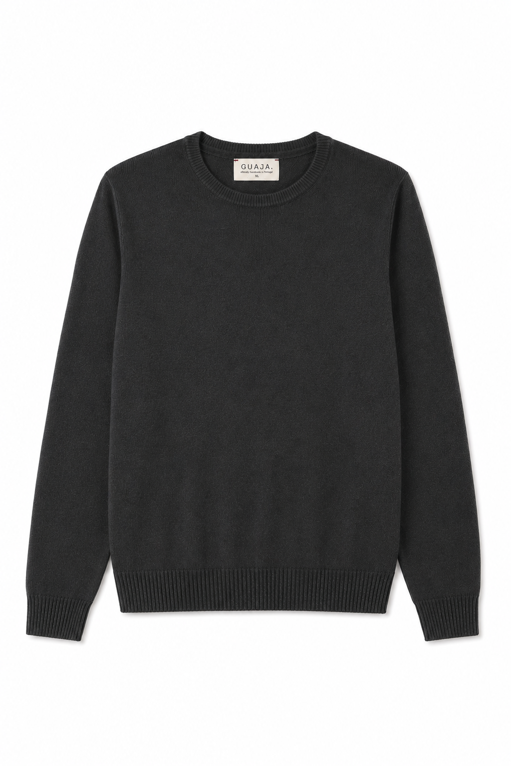 Emma Classic Crewneck Knit Sweater - Anthracite