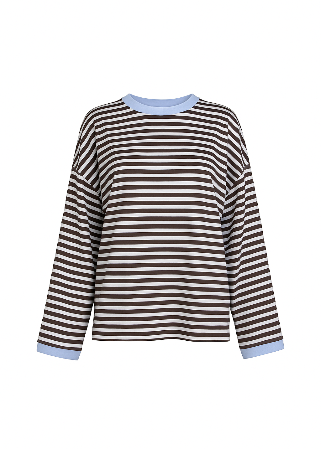 Atlas Oversized Striped Sweater - Brown & Blue