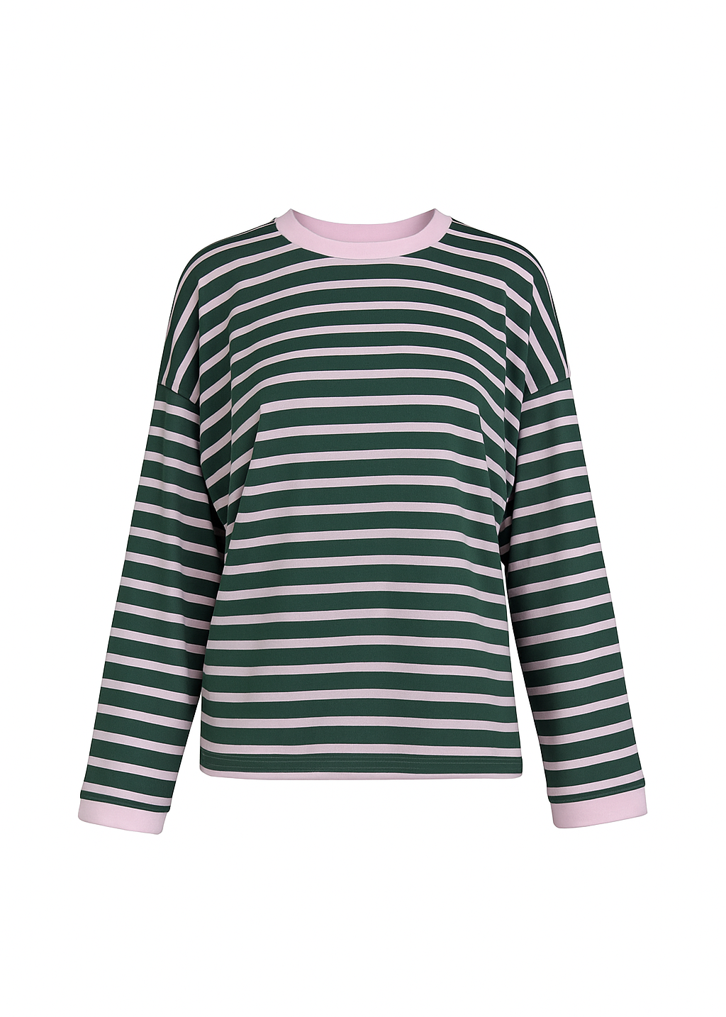 Atlas Oversized Striped Sweater - Green & Pink