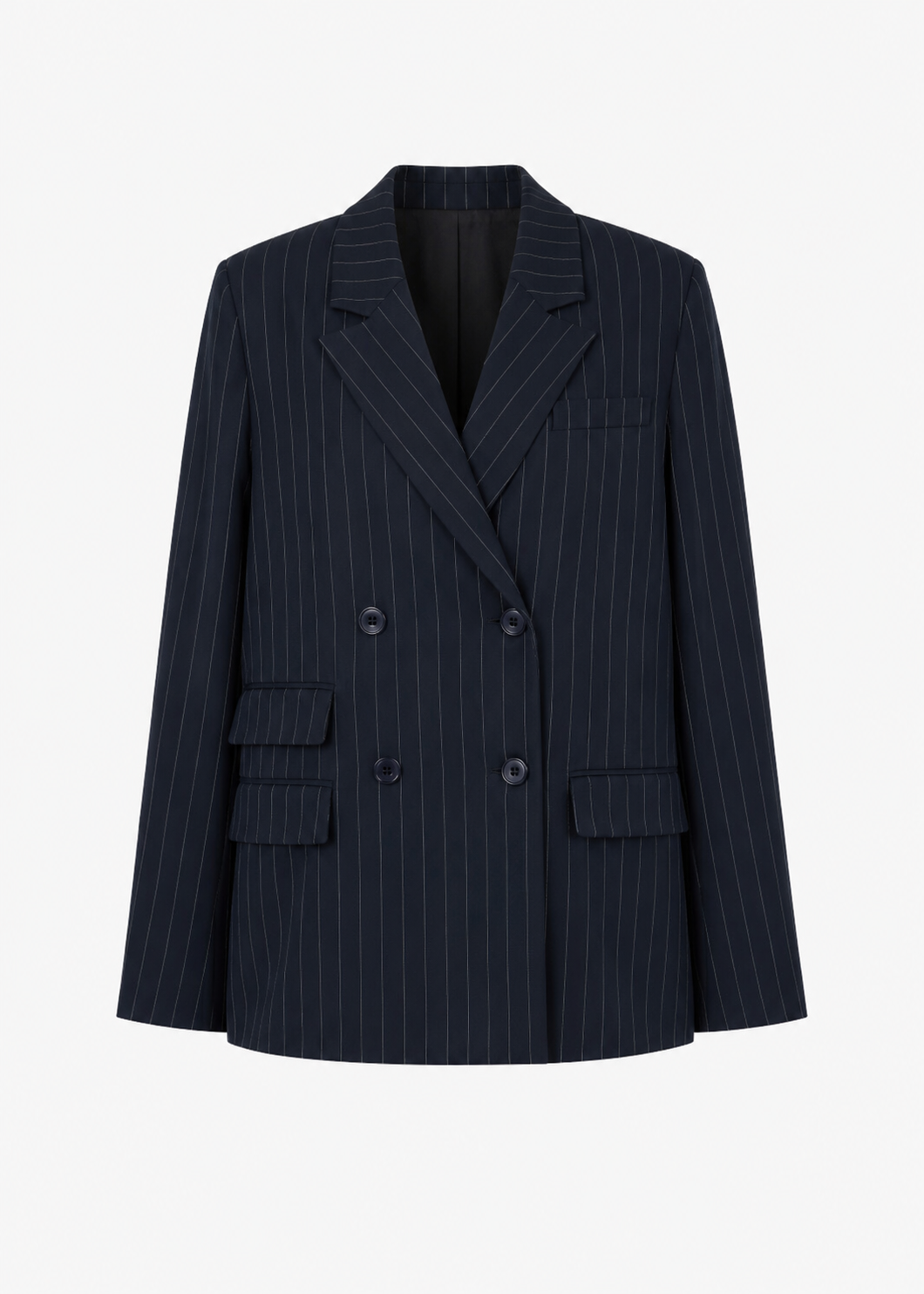 Jagger Pinstripe Double-Breasted Blazer