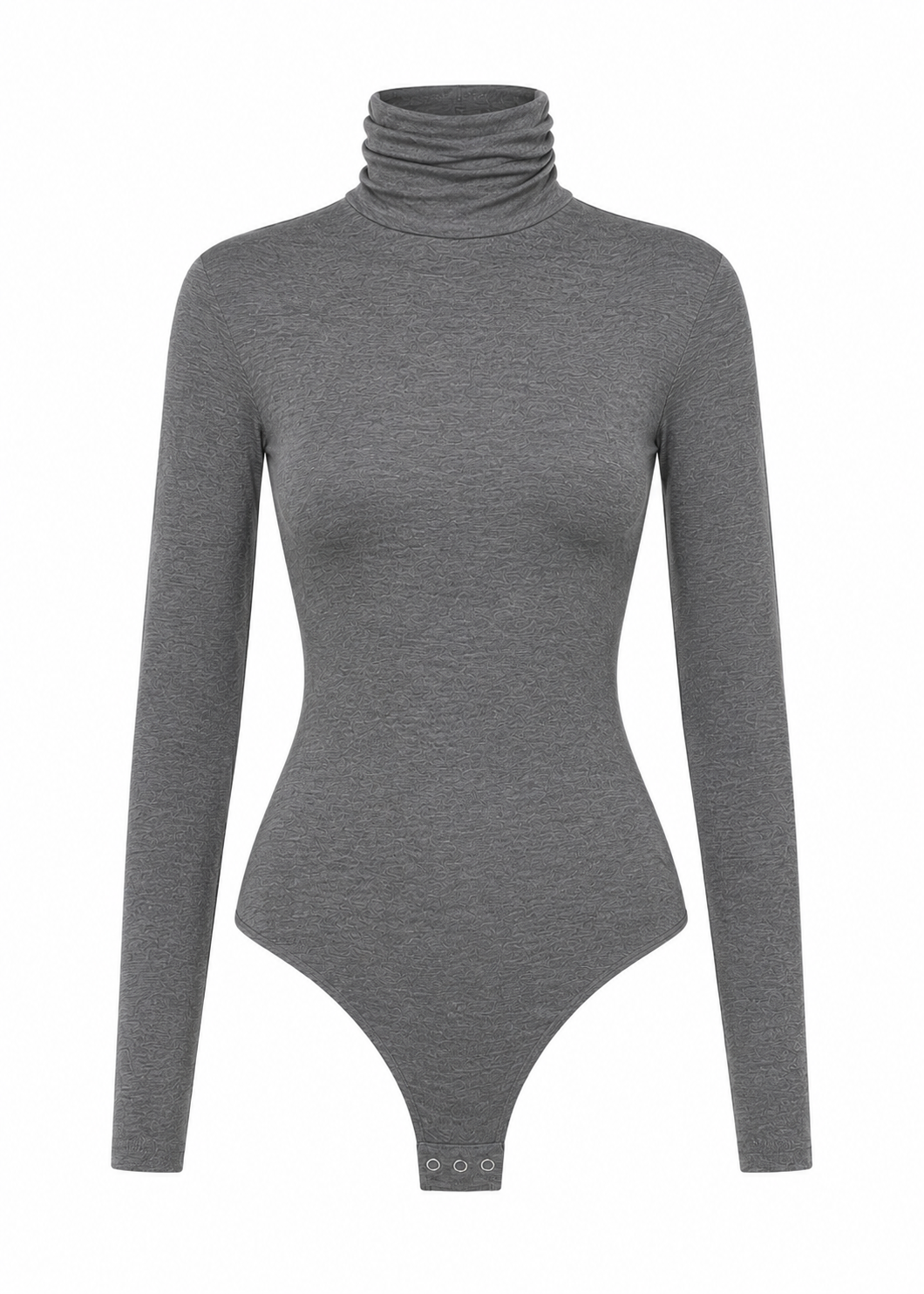 Belle Turtleneck Bodysuit - Grey
