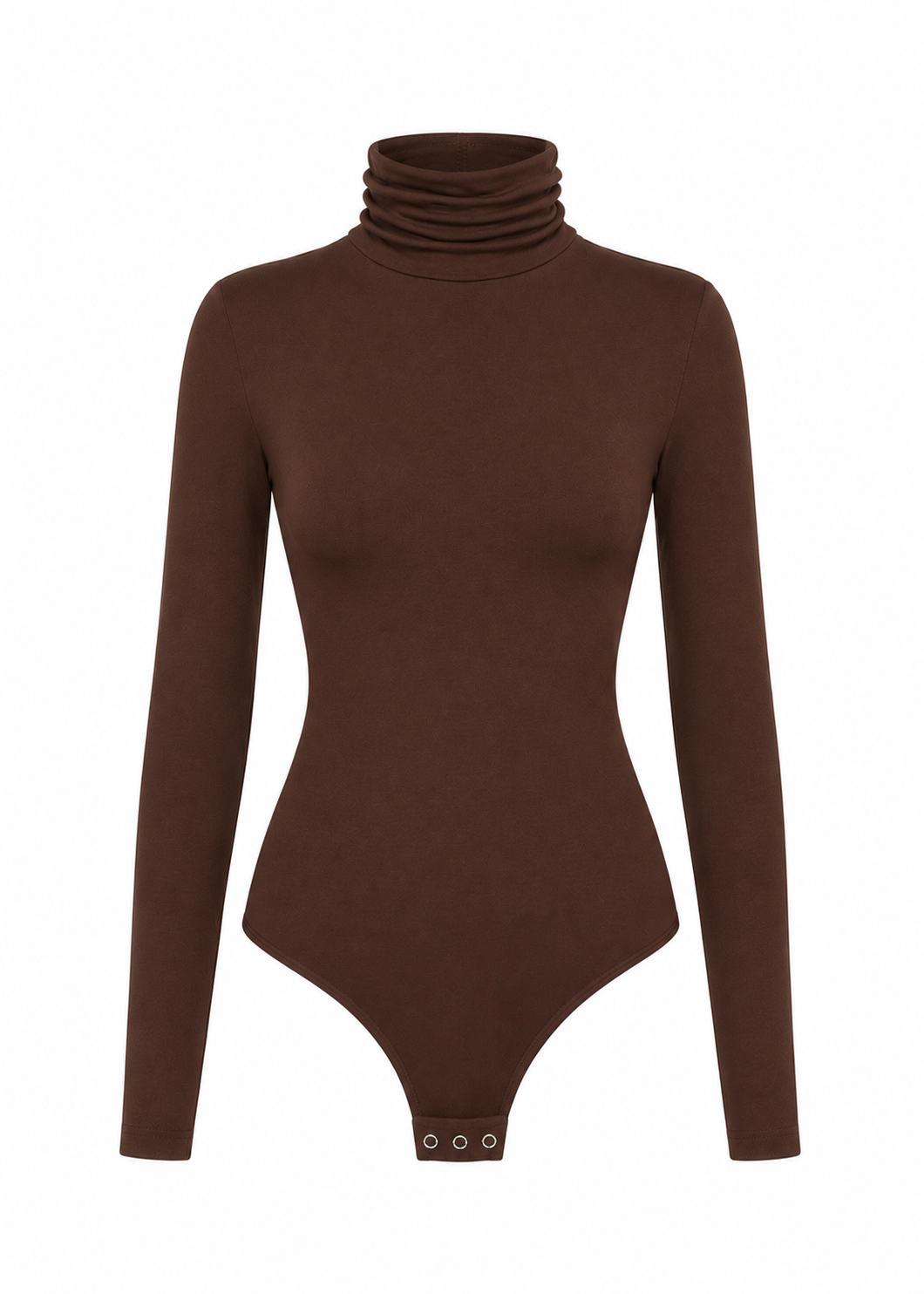 Belle Turtleneck Bodysuit - Brown