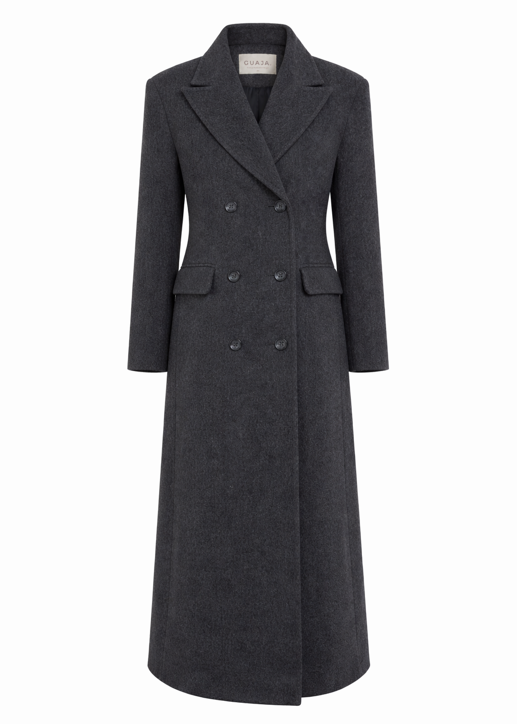 Brabus Maxi Wool Oversized Coat - Charcoal