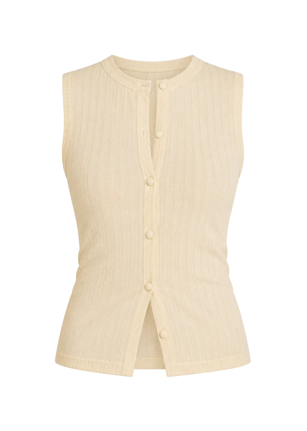 Chiara Fitted Top - Butter Yellow