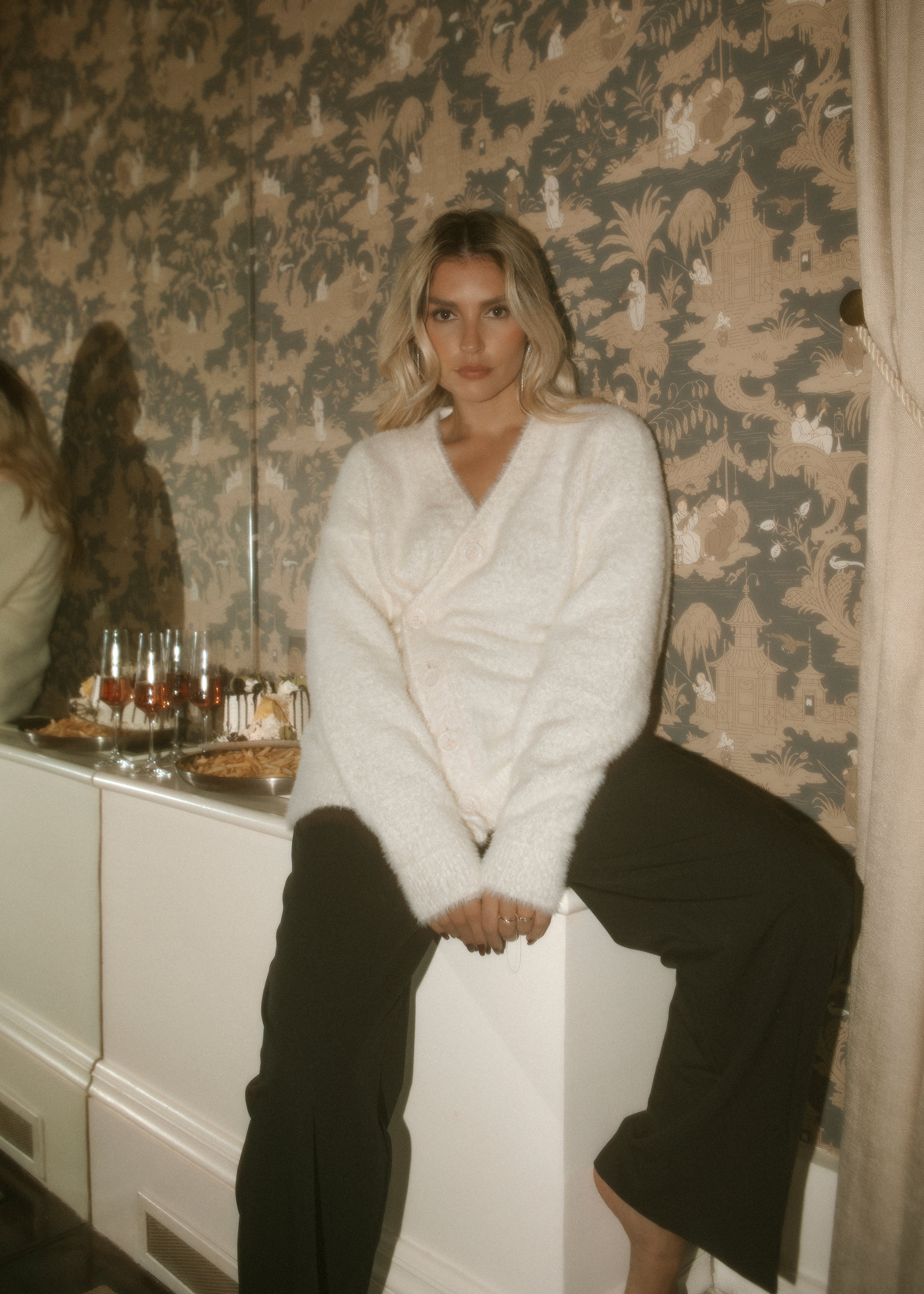 Snow Furry Oversized Cardigan