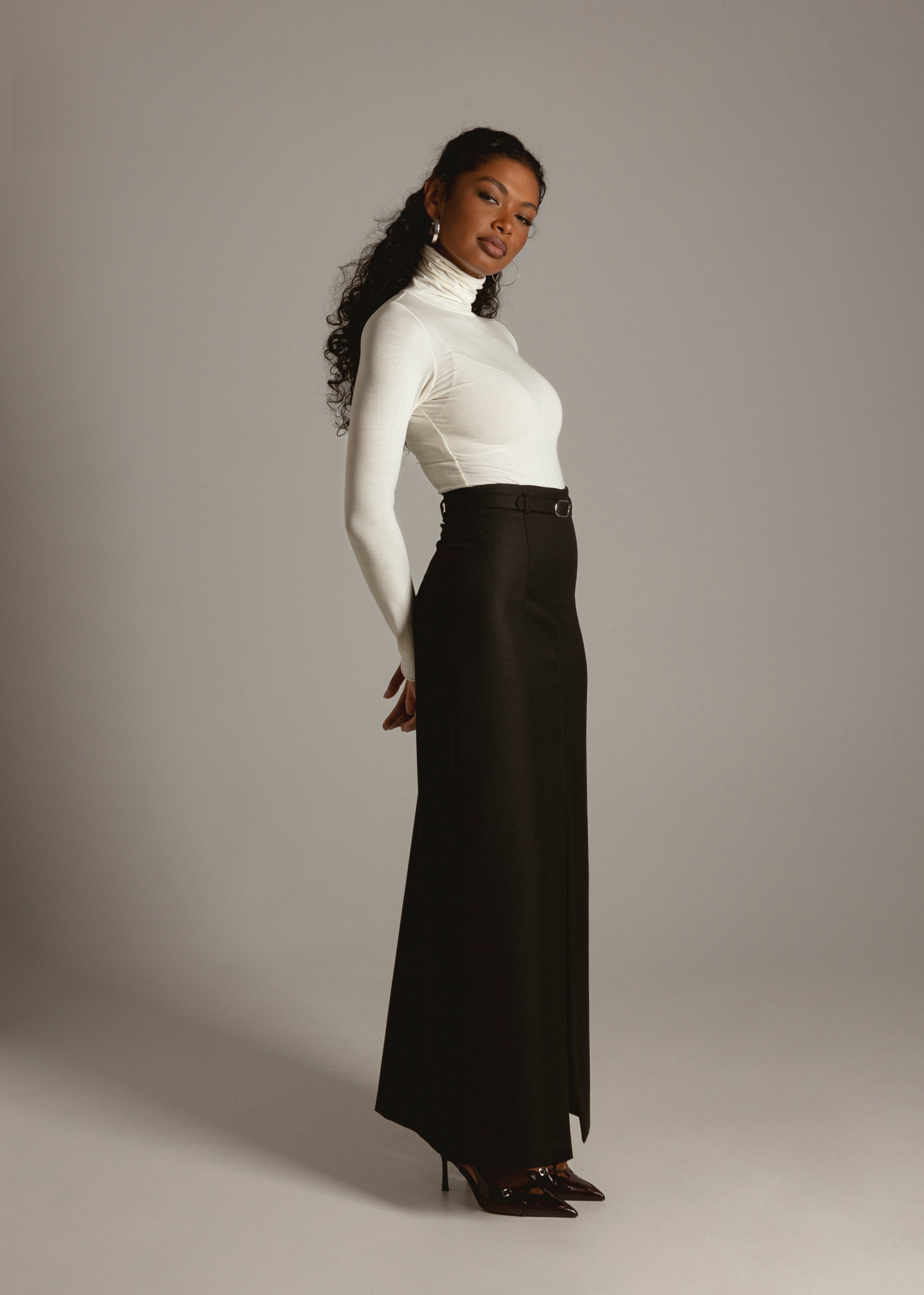 Belle Turtleneck Bodysuit - Off-White