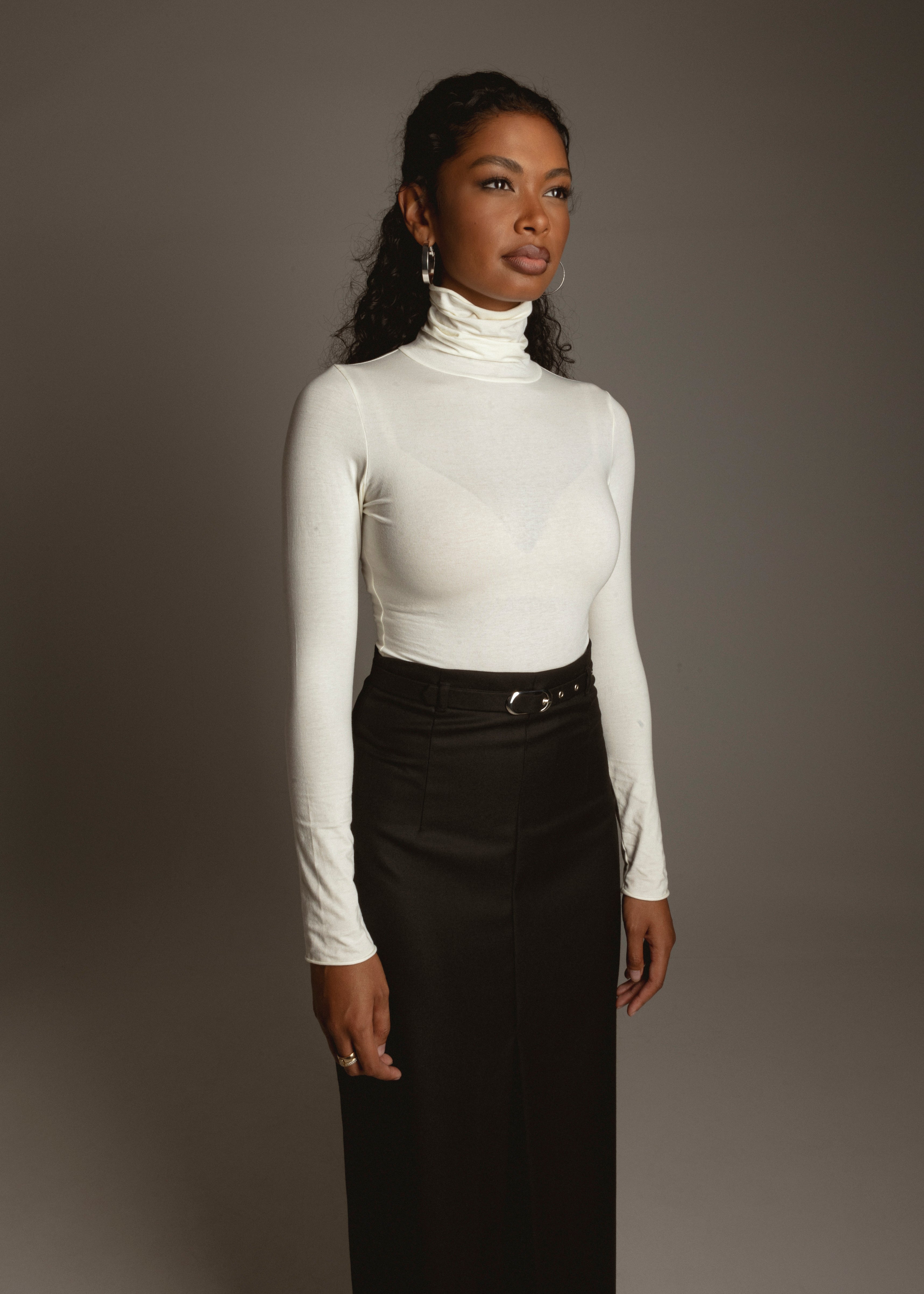 Gaia Pencil Skirt - Black
