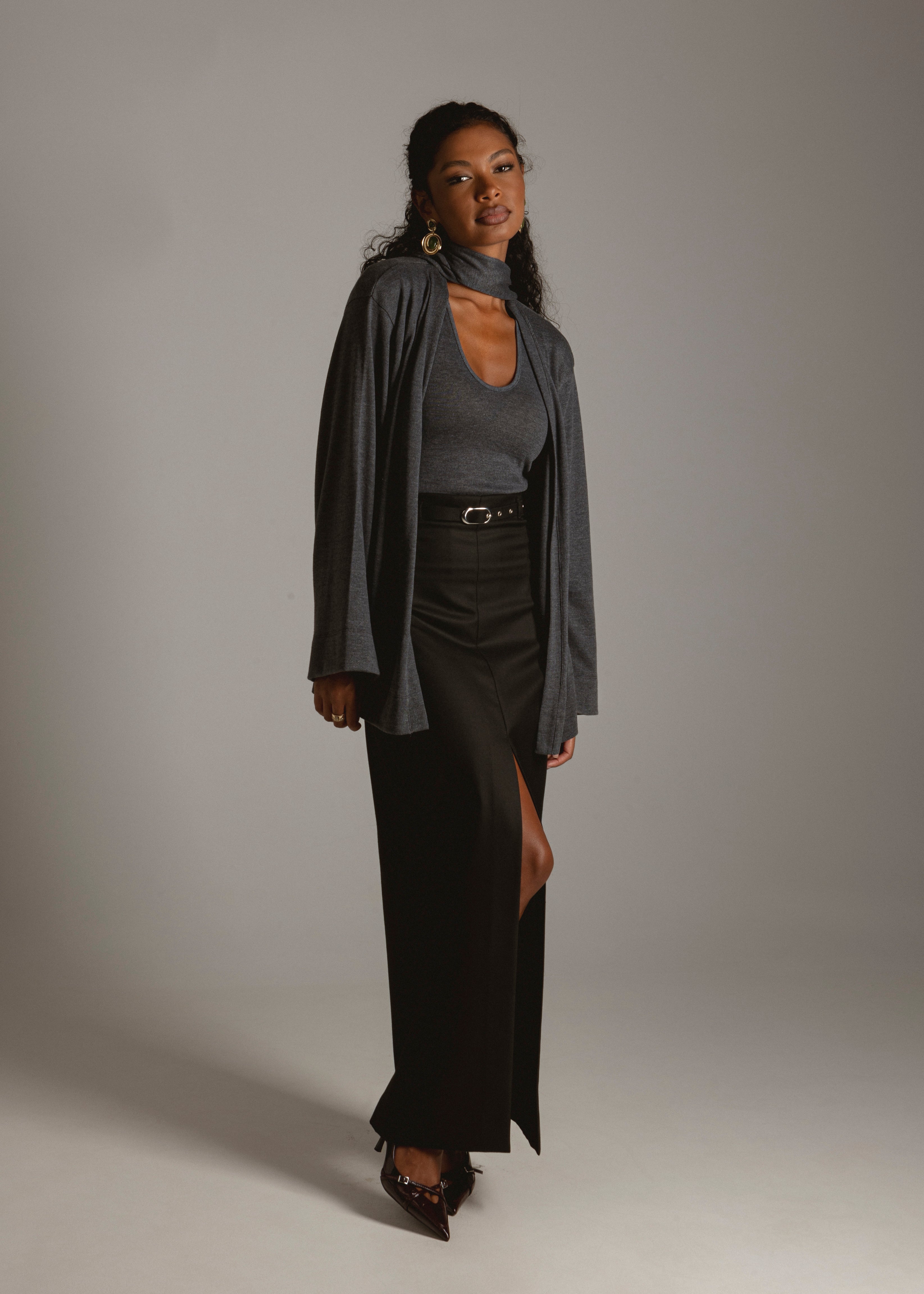 Gaia Pencil Skirt - Black
