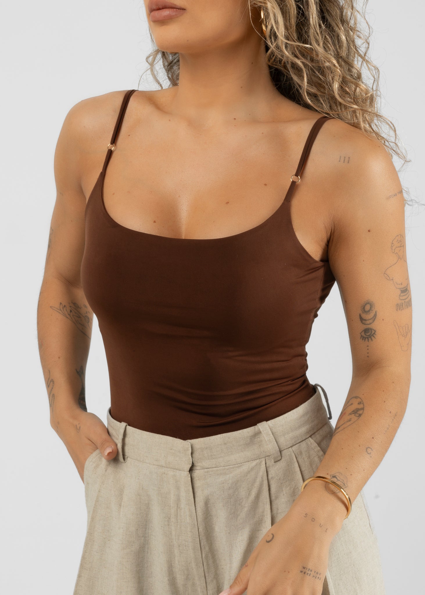 Jolene Bodysuit - Brown
