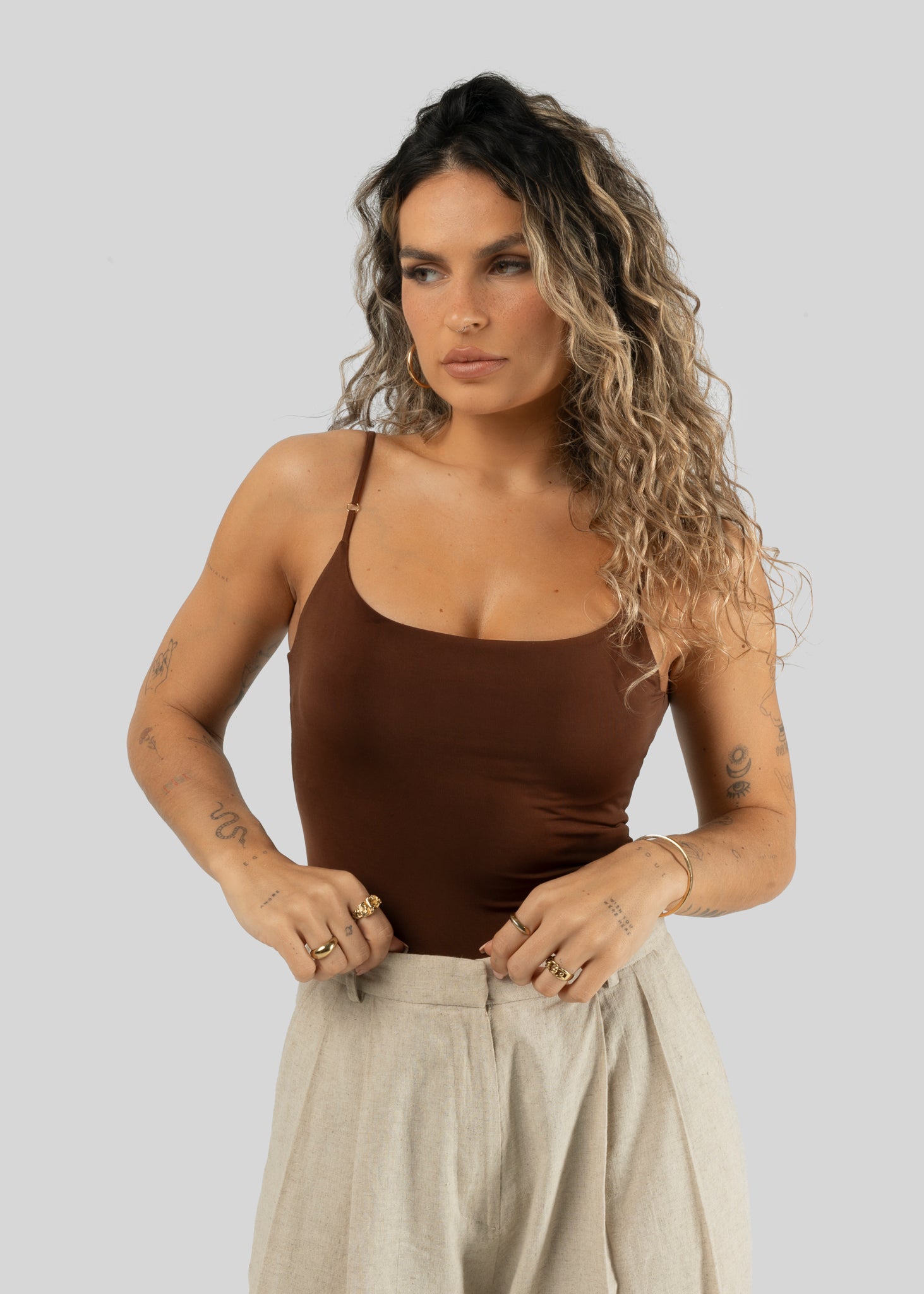 Jolene Bodysuit - Brown