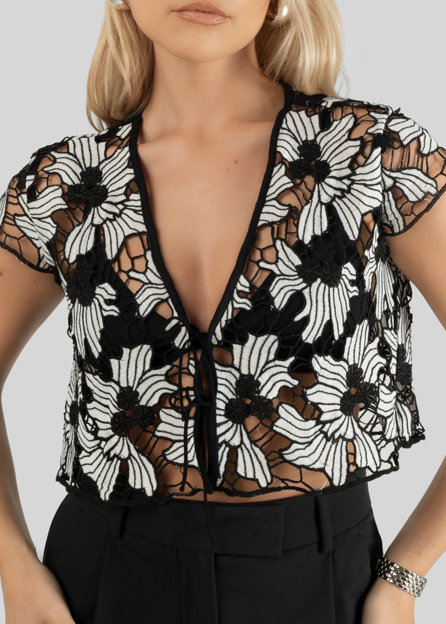 Liv Lace Sheer Top