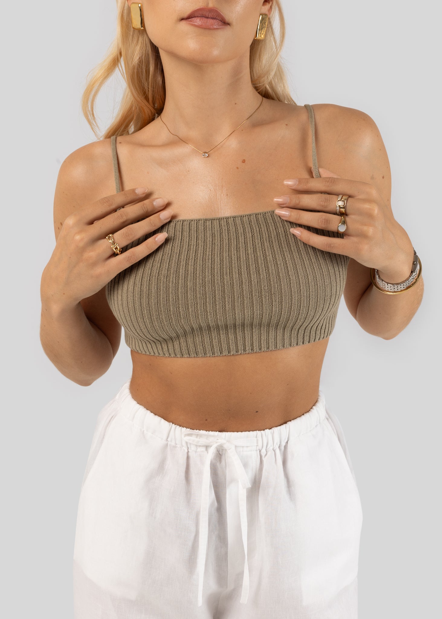 Aruba Backless Top - Green