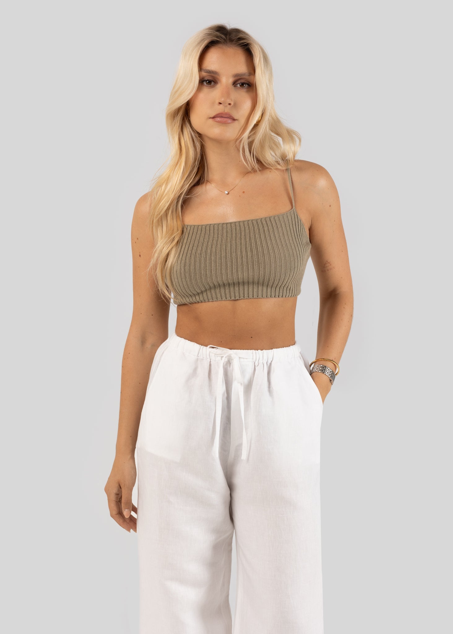 Aruba Backless Top - Green