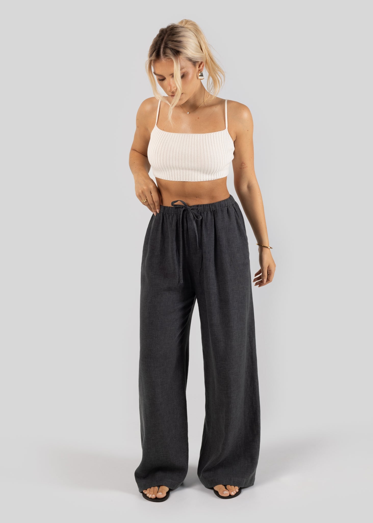 Aruba Backless Top - Cream
