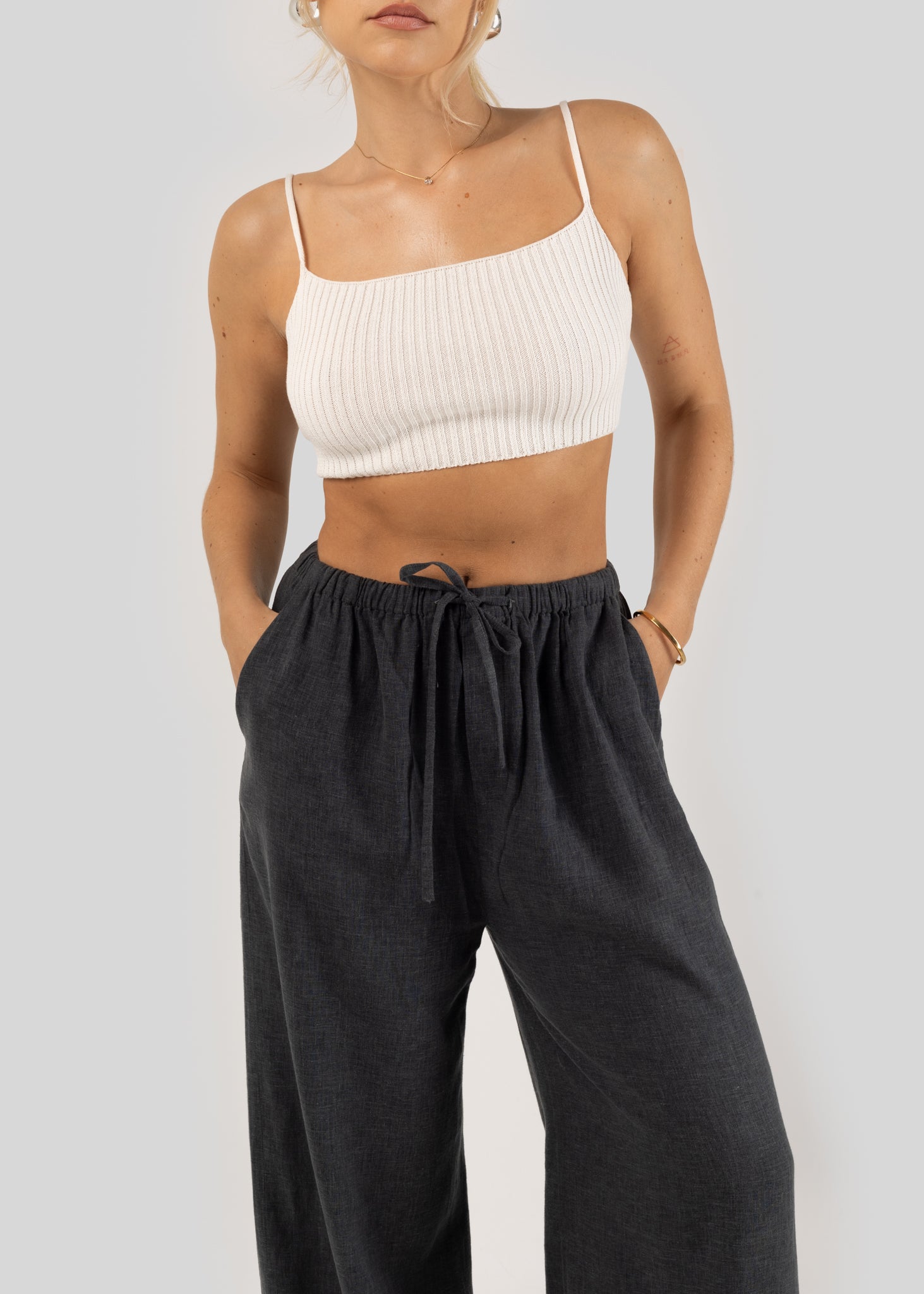 Aruba Backless Top - Cream