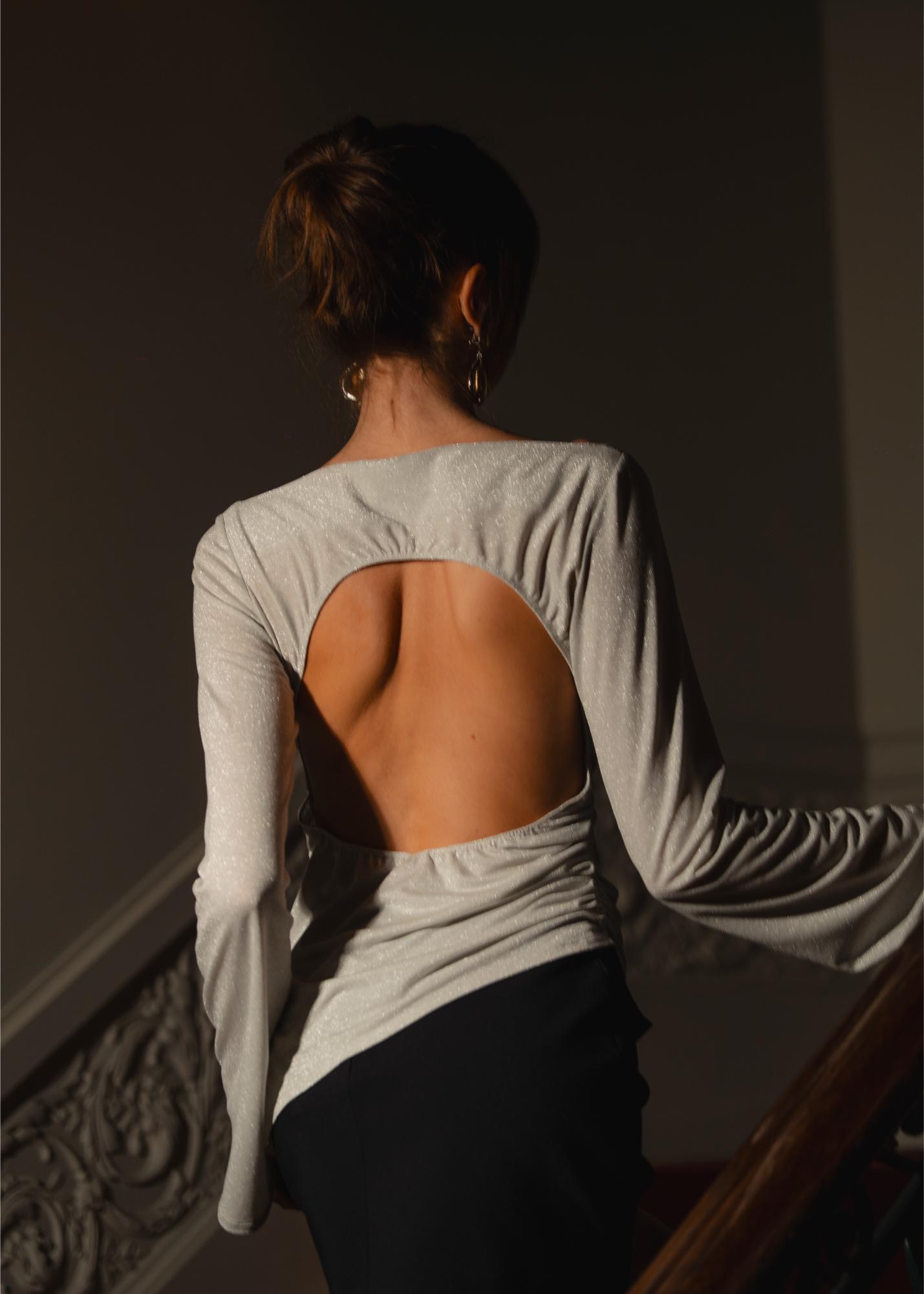 Steel Open Back Top