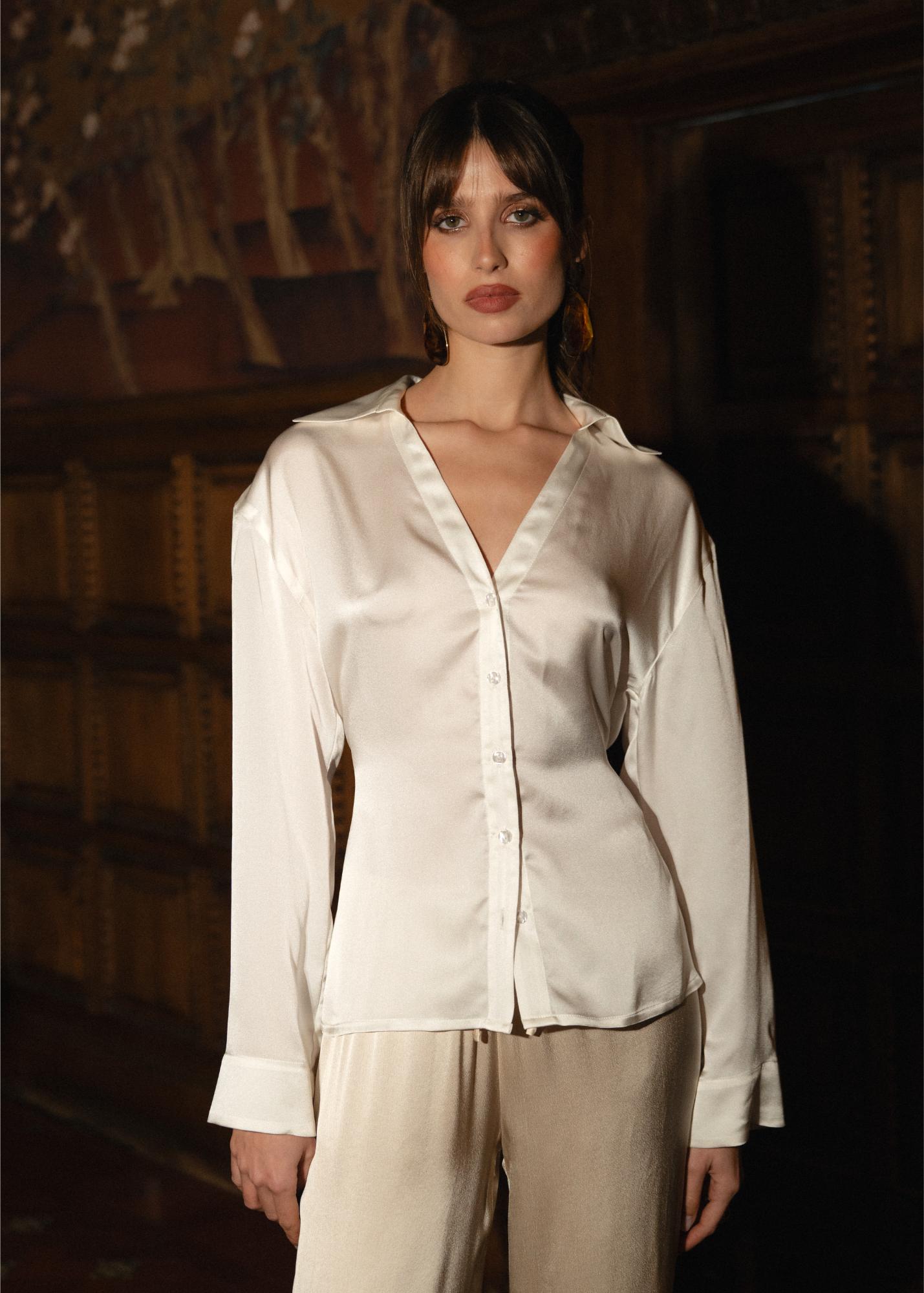 Bianca Adjustable Silk Shirt