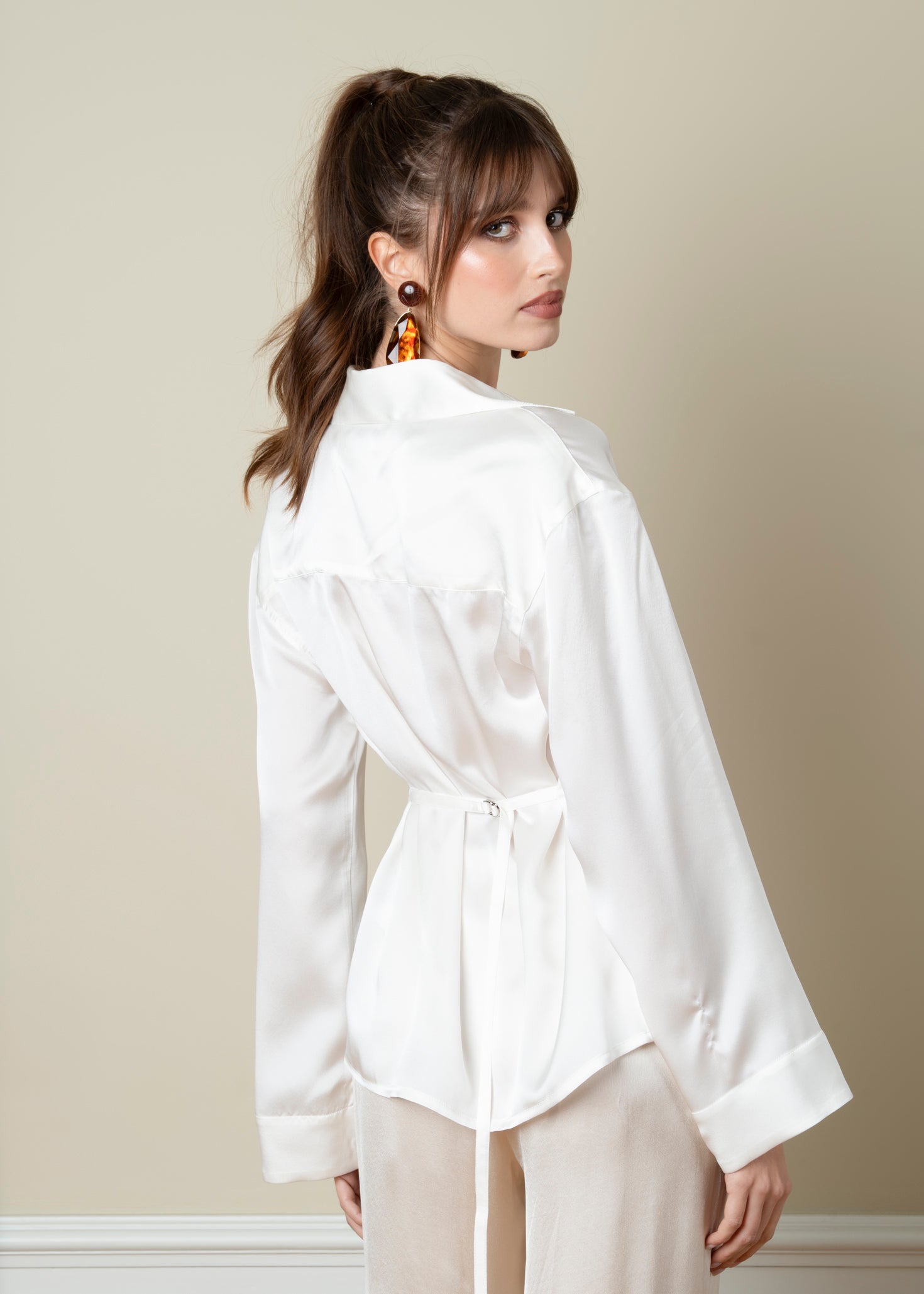 Bianca Adjustable Silk Shirt