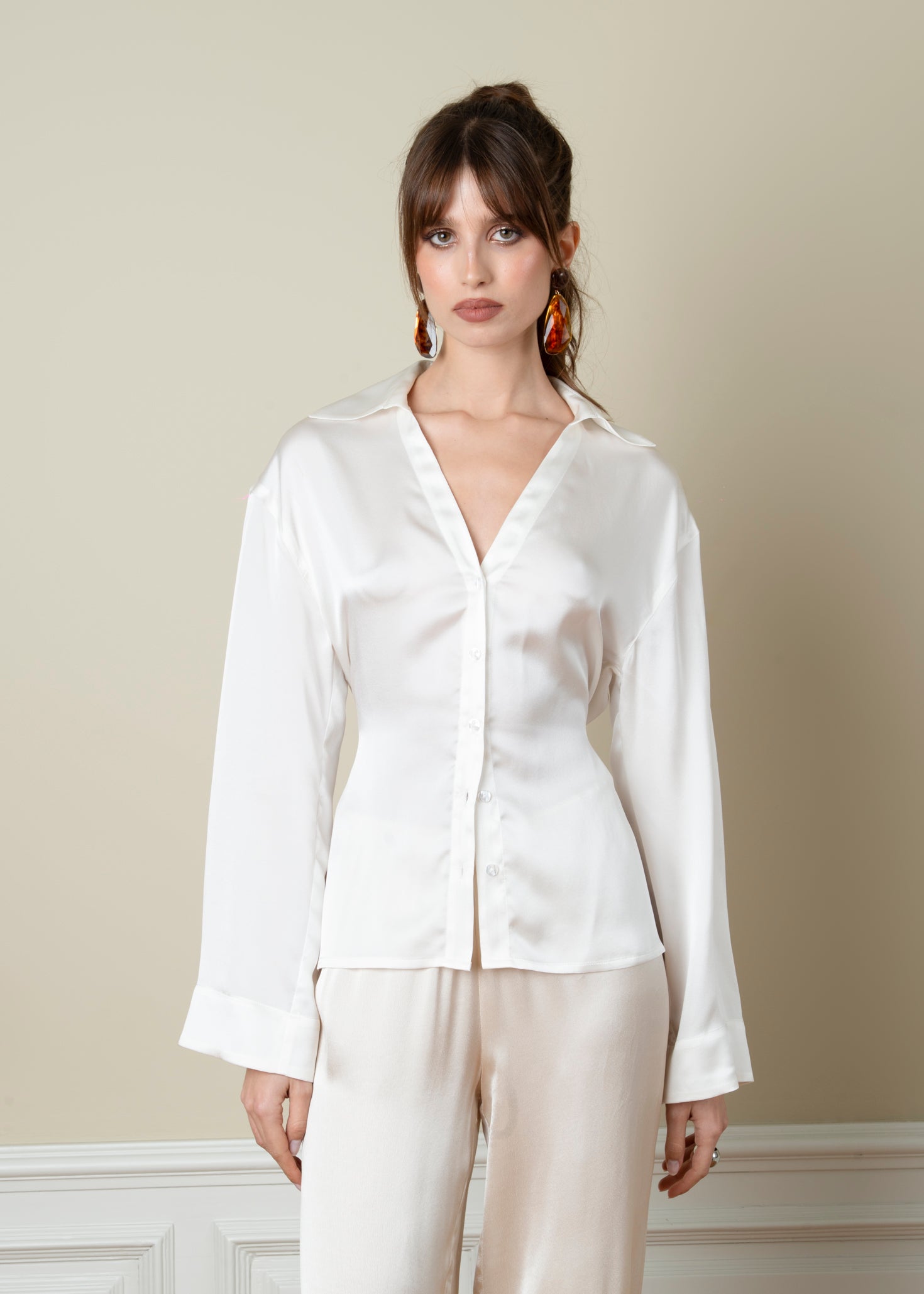 Bianca Adjustable Silk Shirt