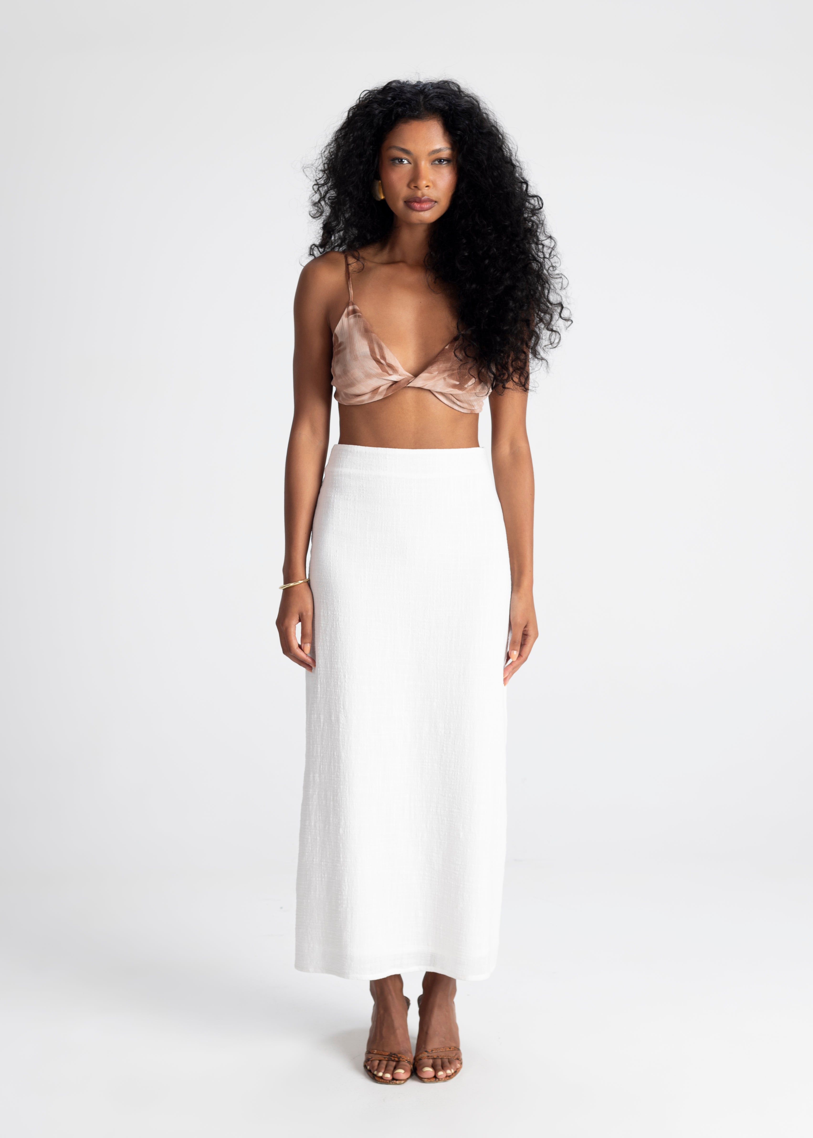 Perla Twisted Front Top