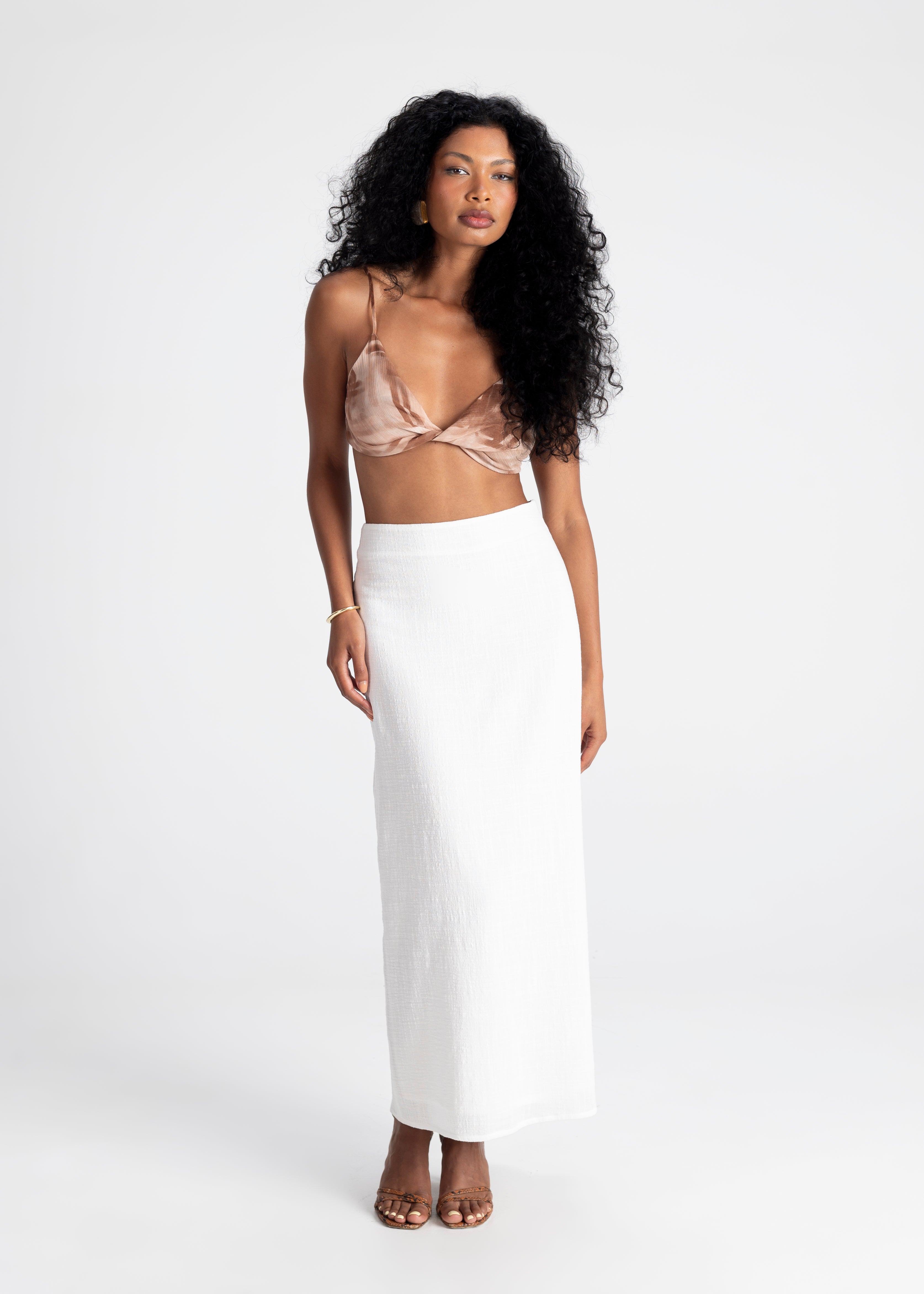 Perla Twisted Front Top