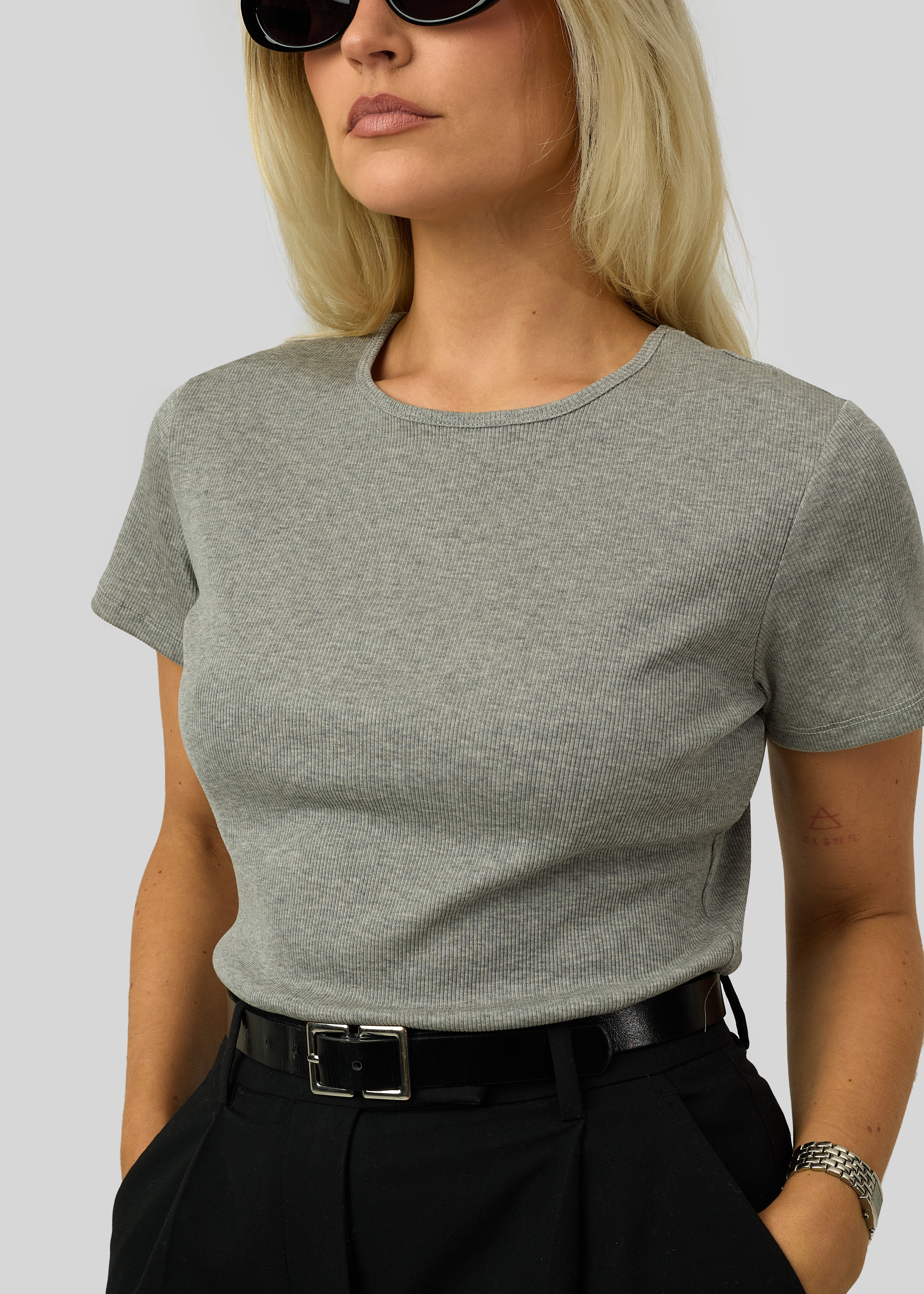 Classic Loose Ribbed T-Shirt