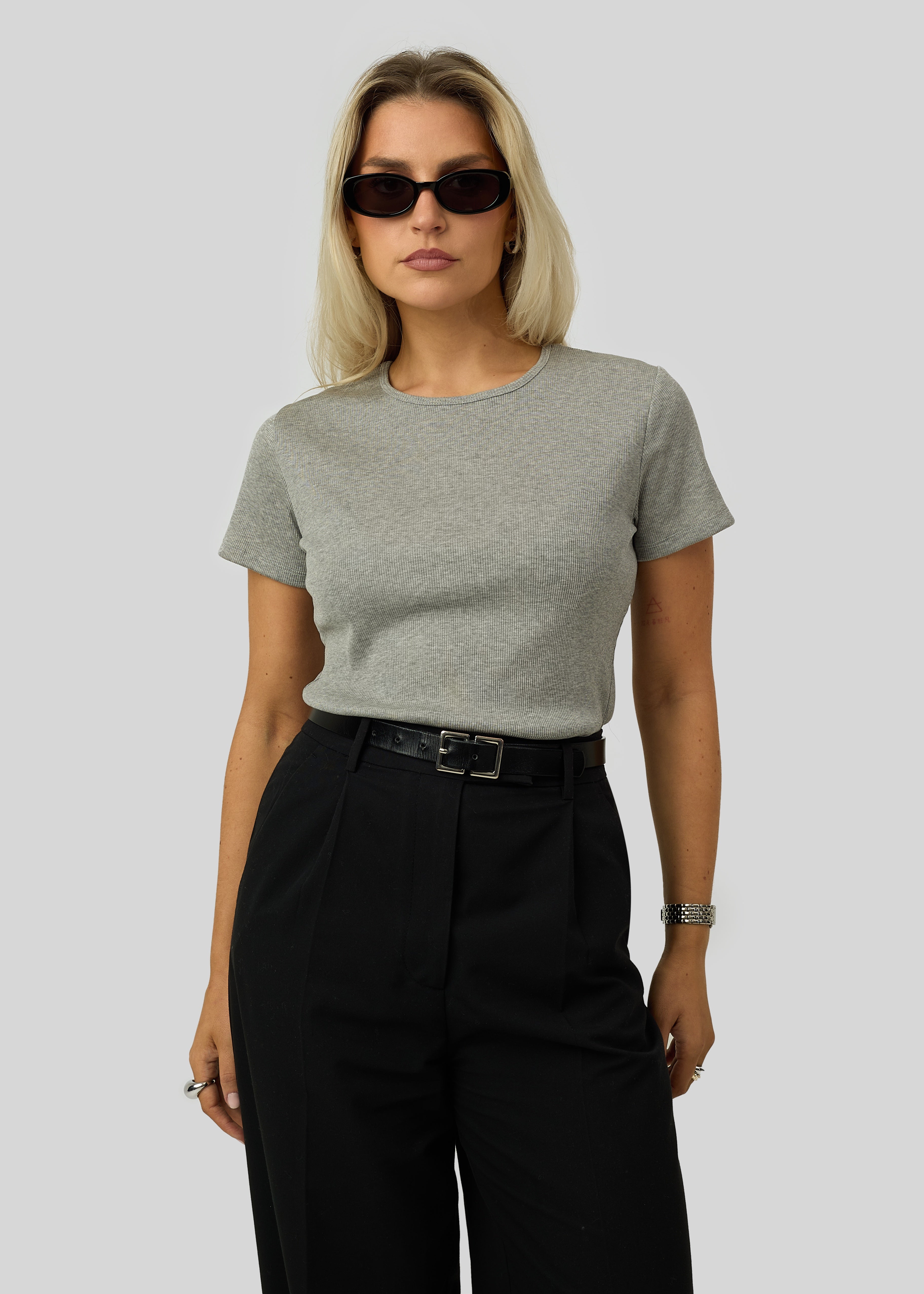 Classic Loose Ribbed T-Shirt