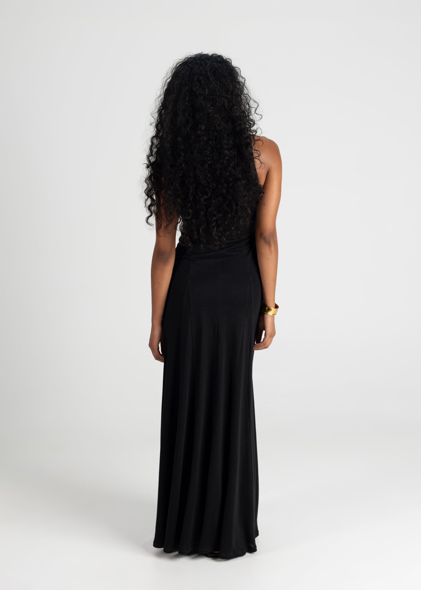 Florence Flowy Maxi Dress - Black