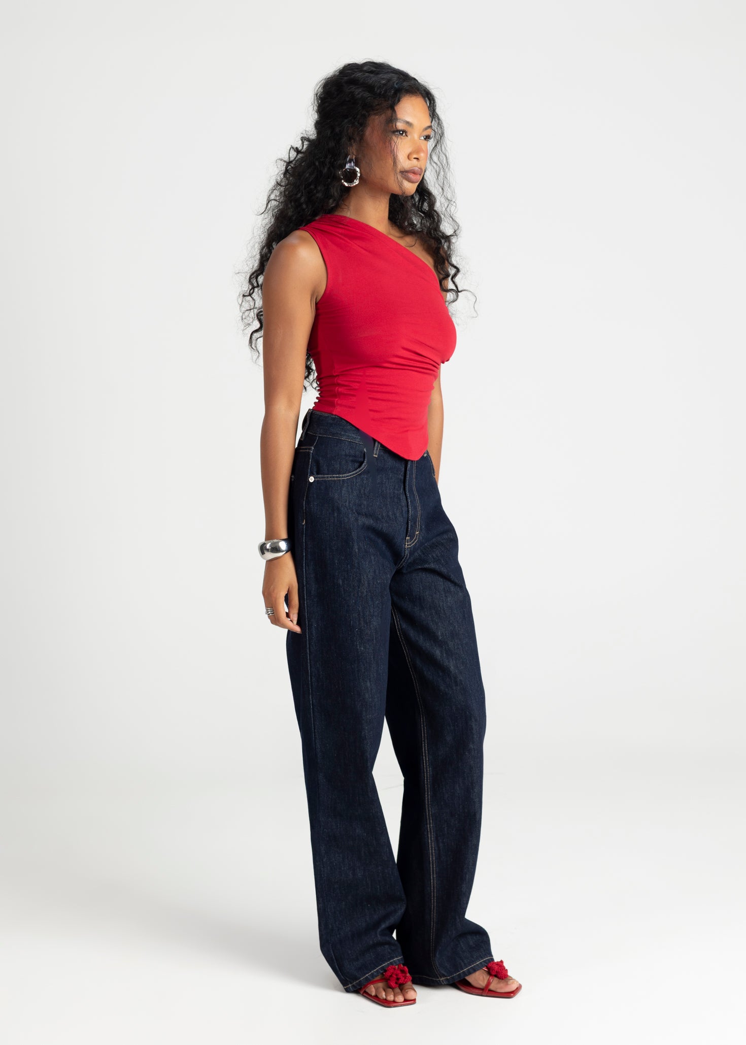 Knox Relaxed Straight Jeans - Dark Wash
