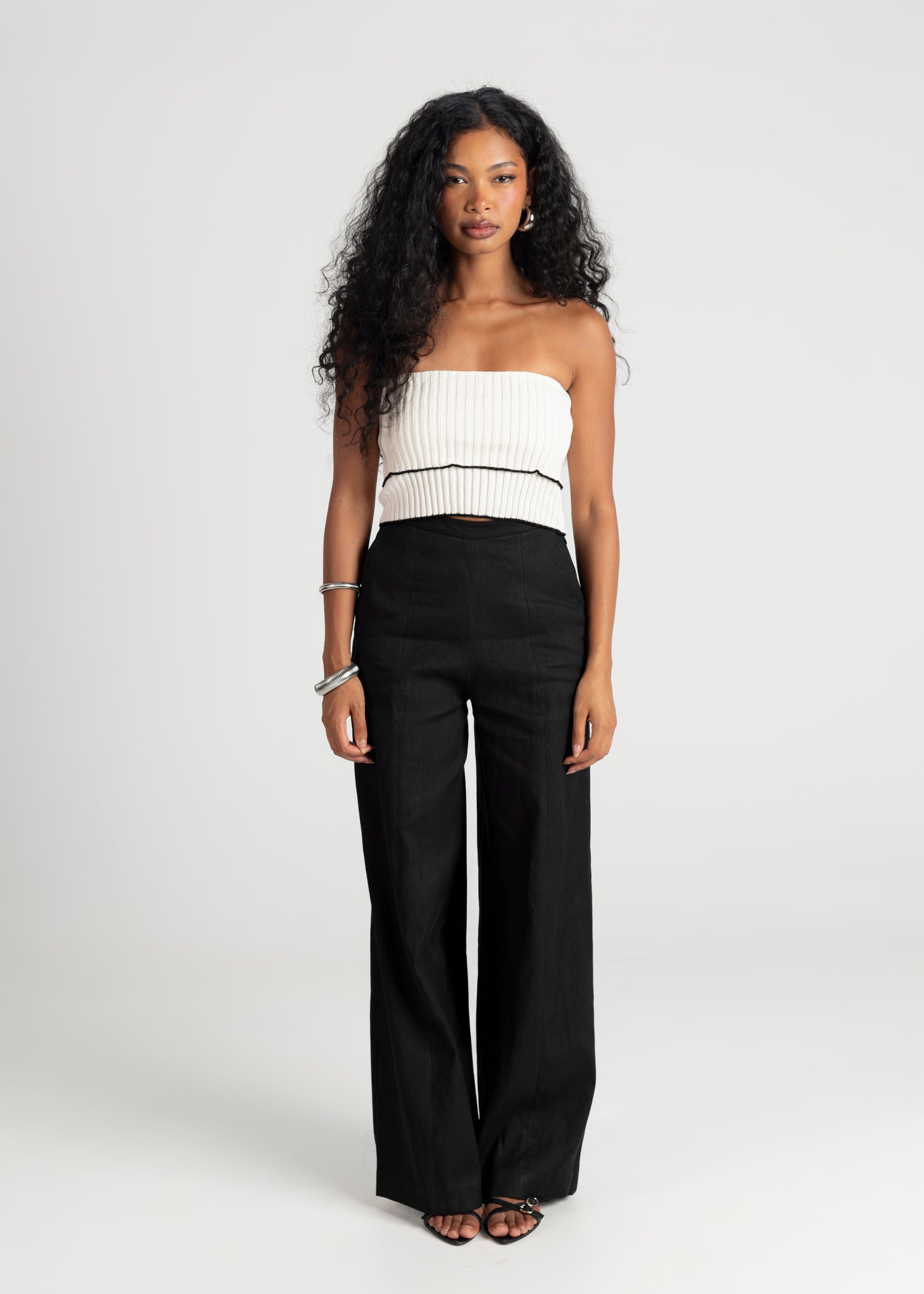 Elise Wide-Leg Linen Trousers