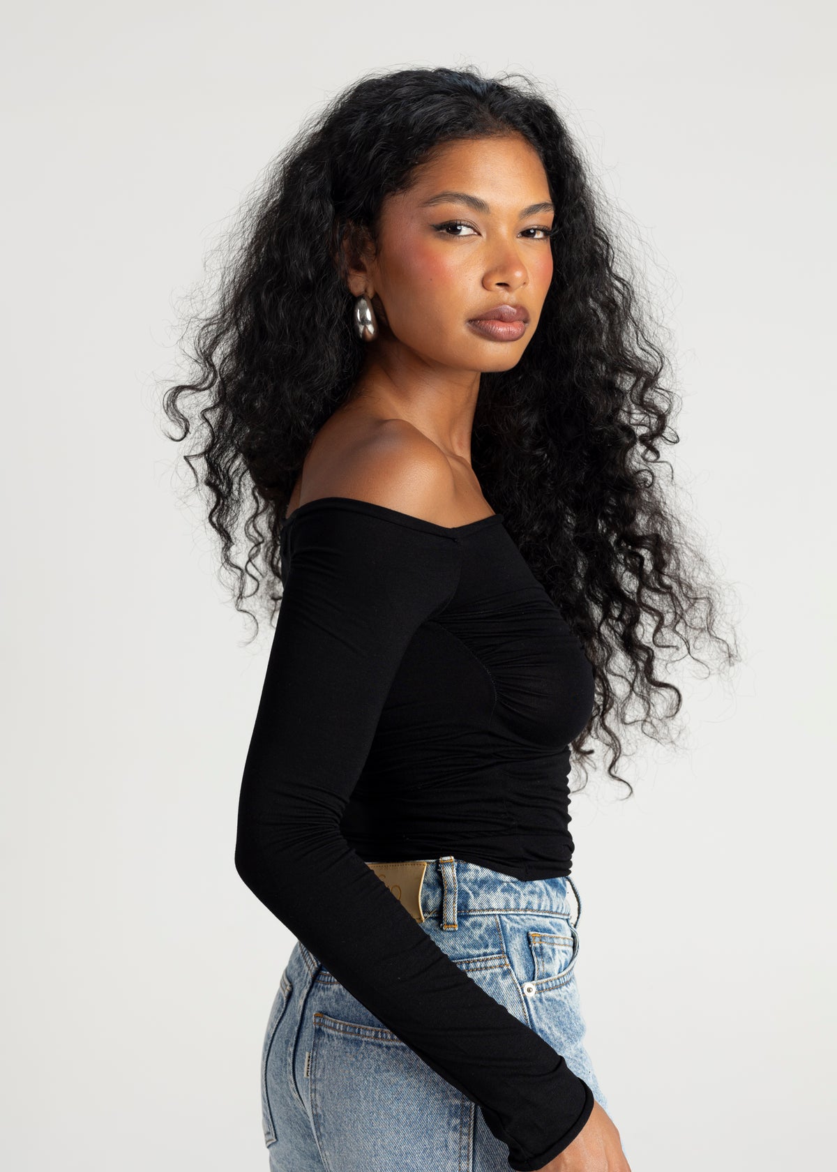 Shimmery Top - Black