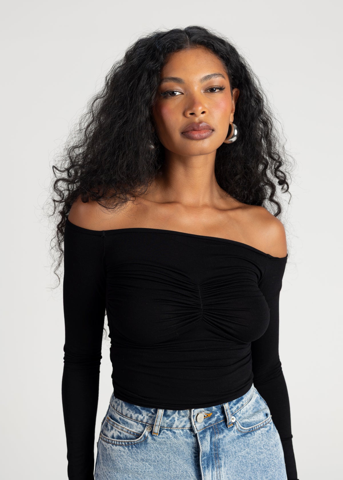 Shimmery Top - Black