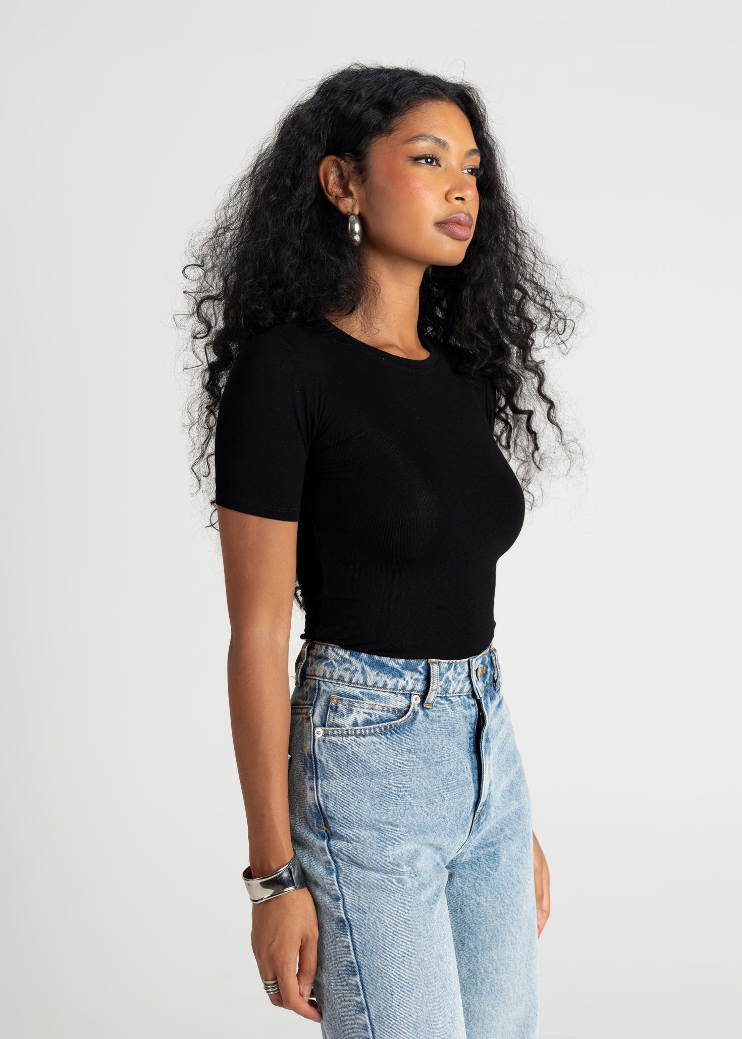 90’s Fitted T-Shirt - Black