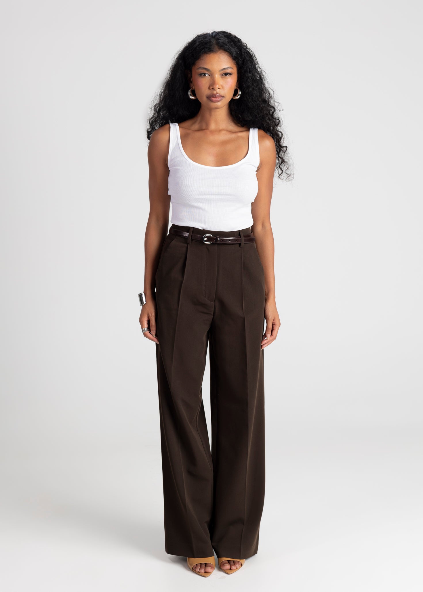 Jagger Tailored Trousers - Brown