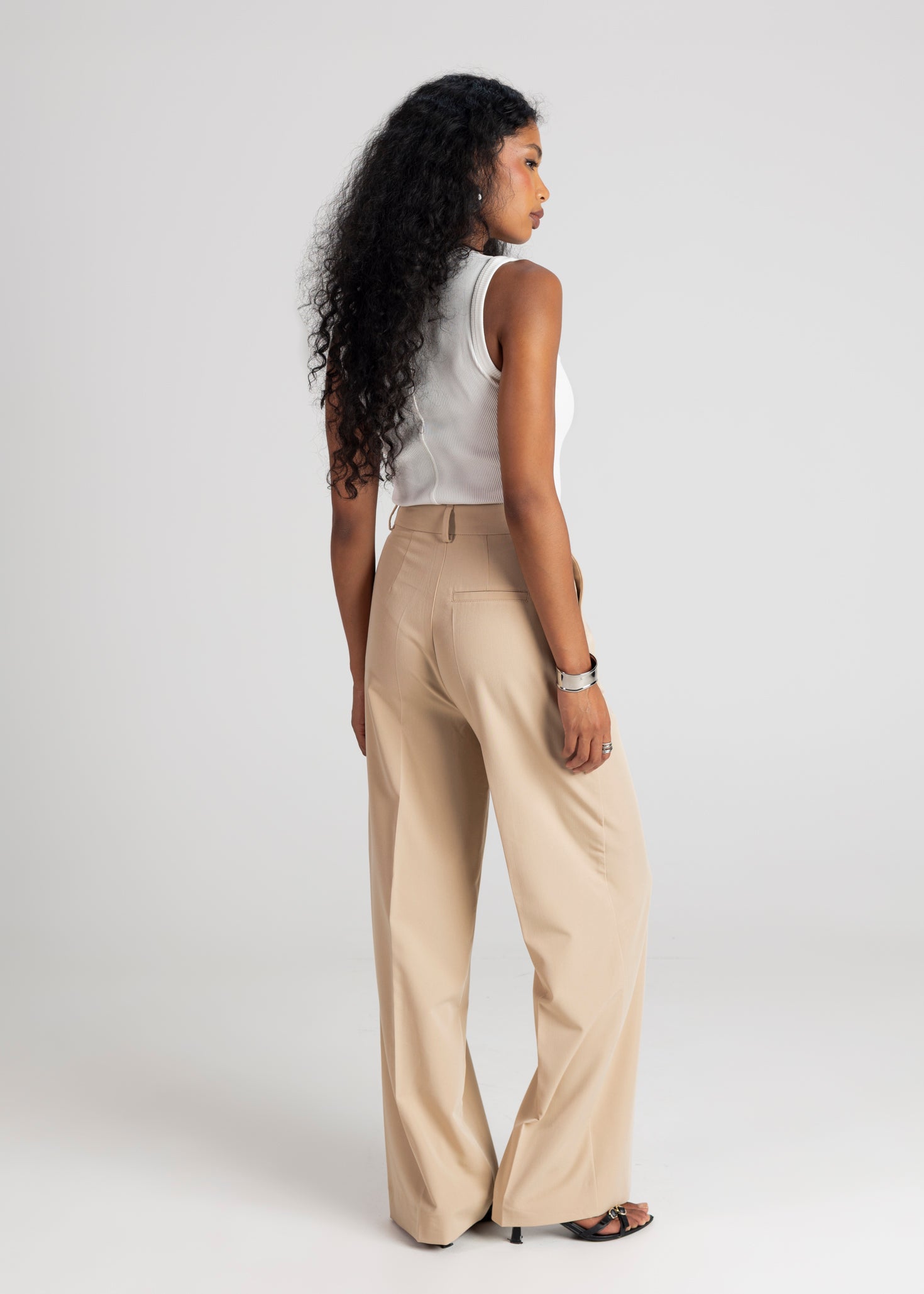 Jagger Tailored Trousers - Beige