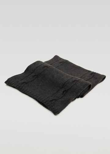 Henry Knitted Scarf - Anthracite